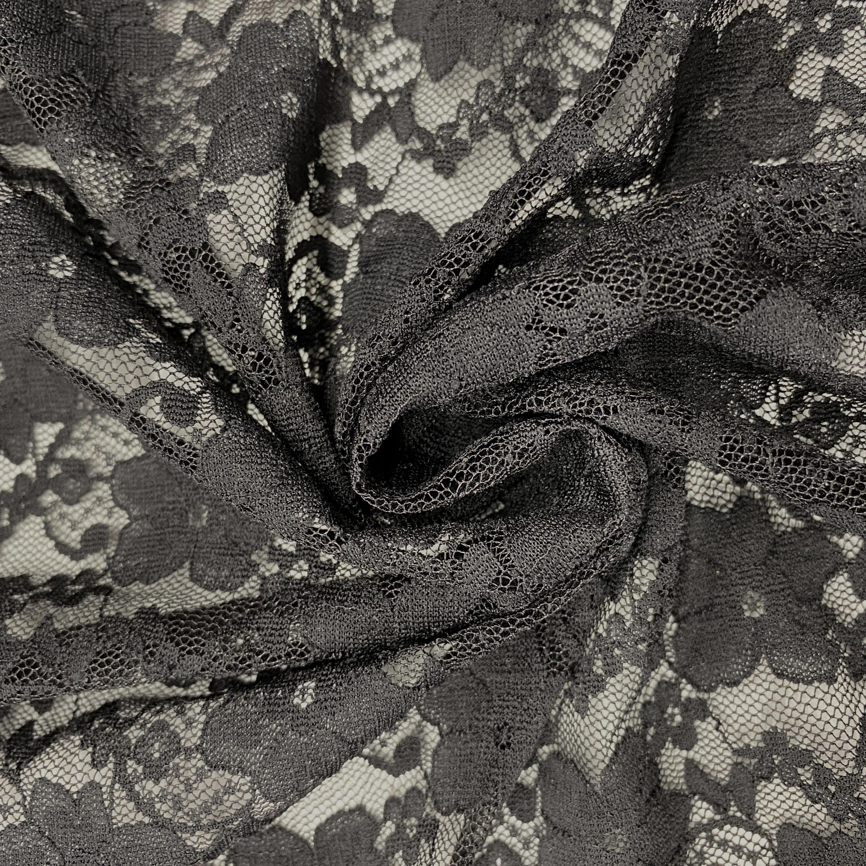 Ebony Stretch Lace