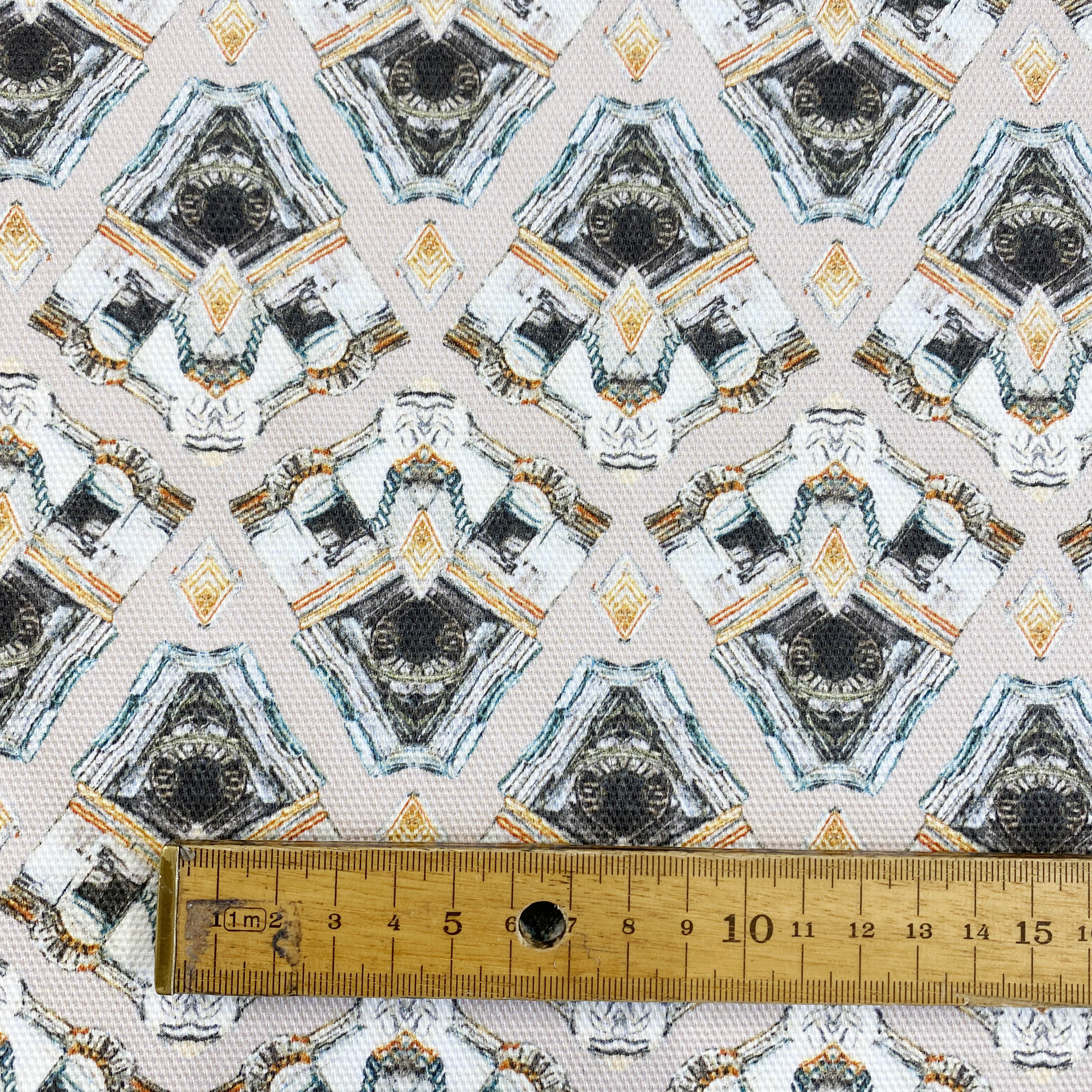 Aztec Shields Blush Pink - 155cm x 200cm