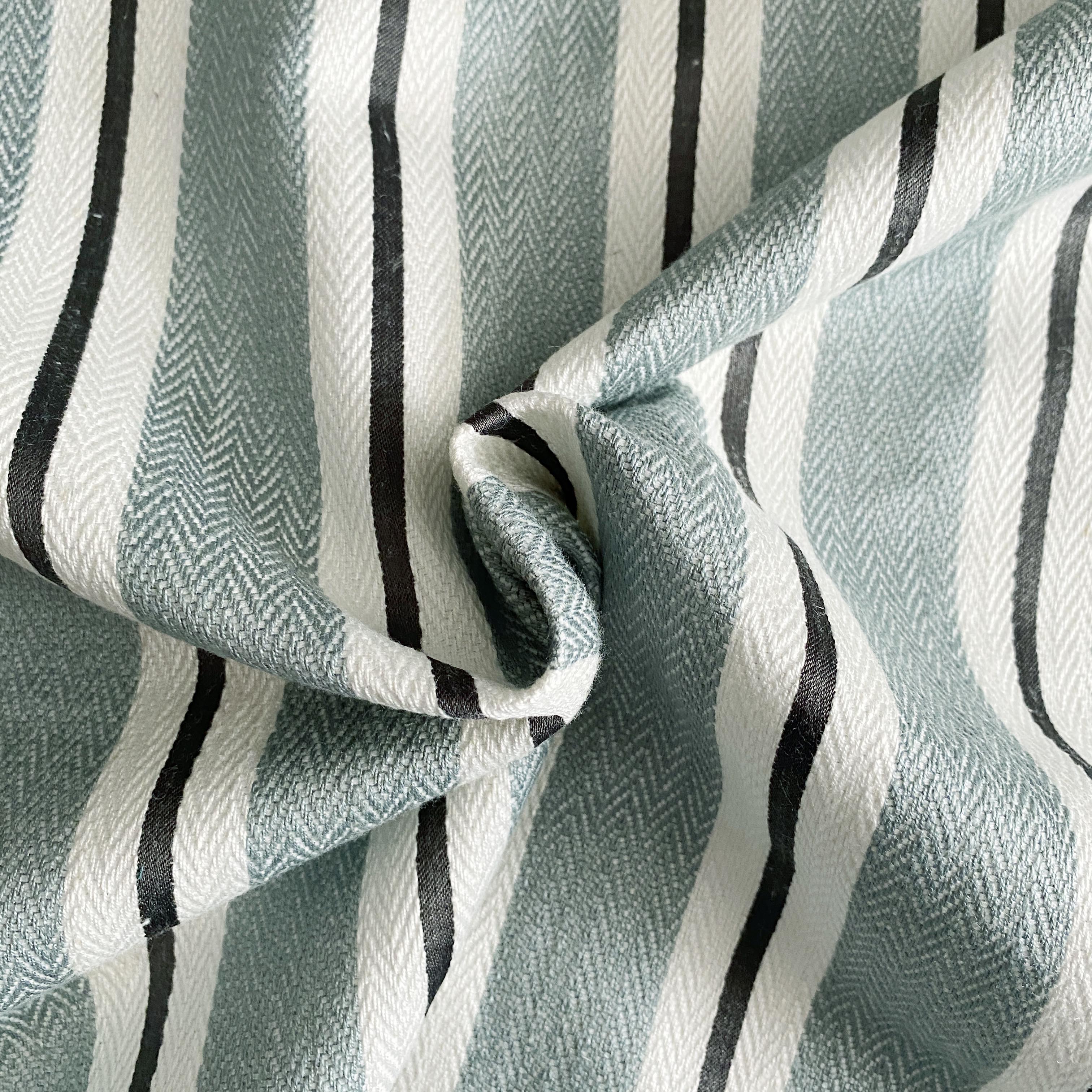 Sea Mist Beach Stripes - 140cm x 110cm