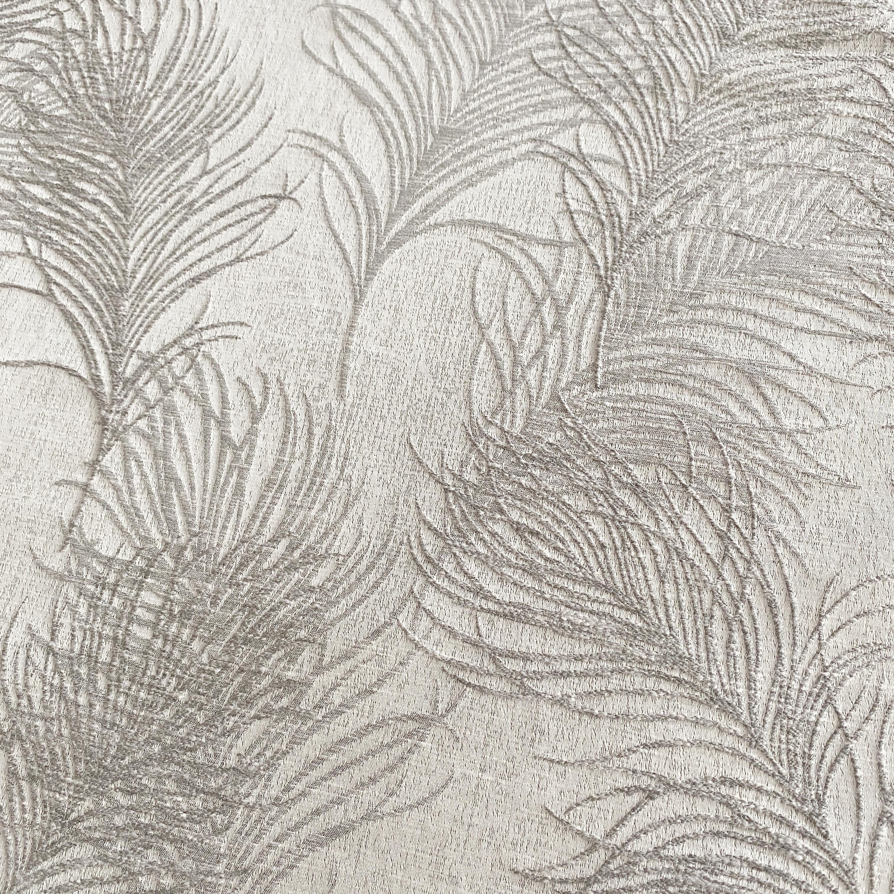 Silver Ostrich Feathers - 135cm x 175cm