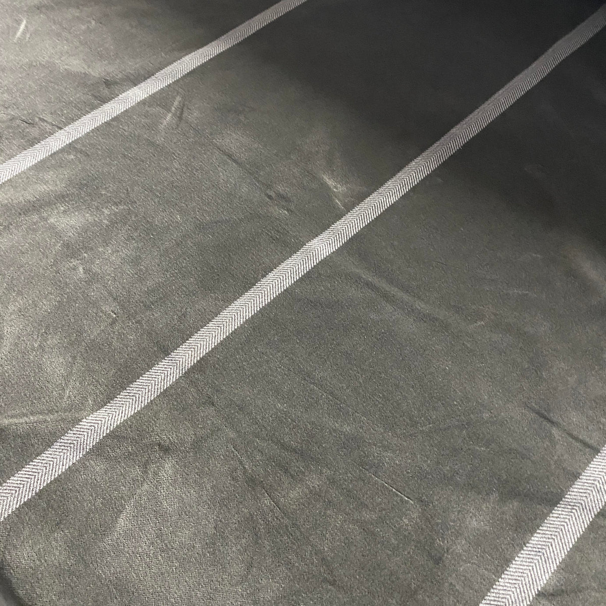 Smokey Grey Herringbone Velour