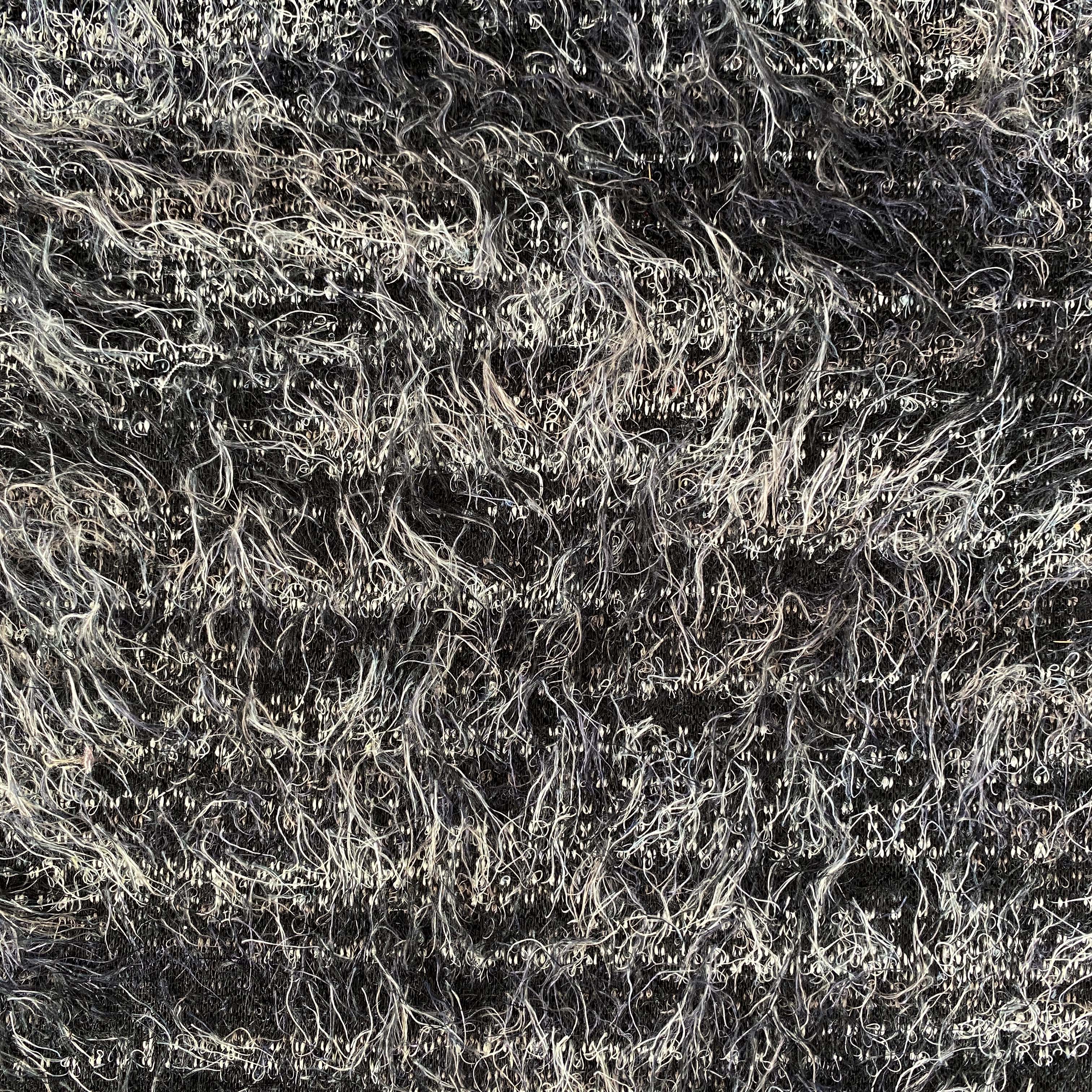 Grey and Black Soft Tassel