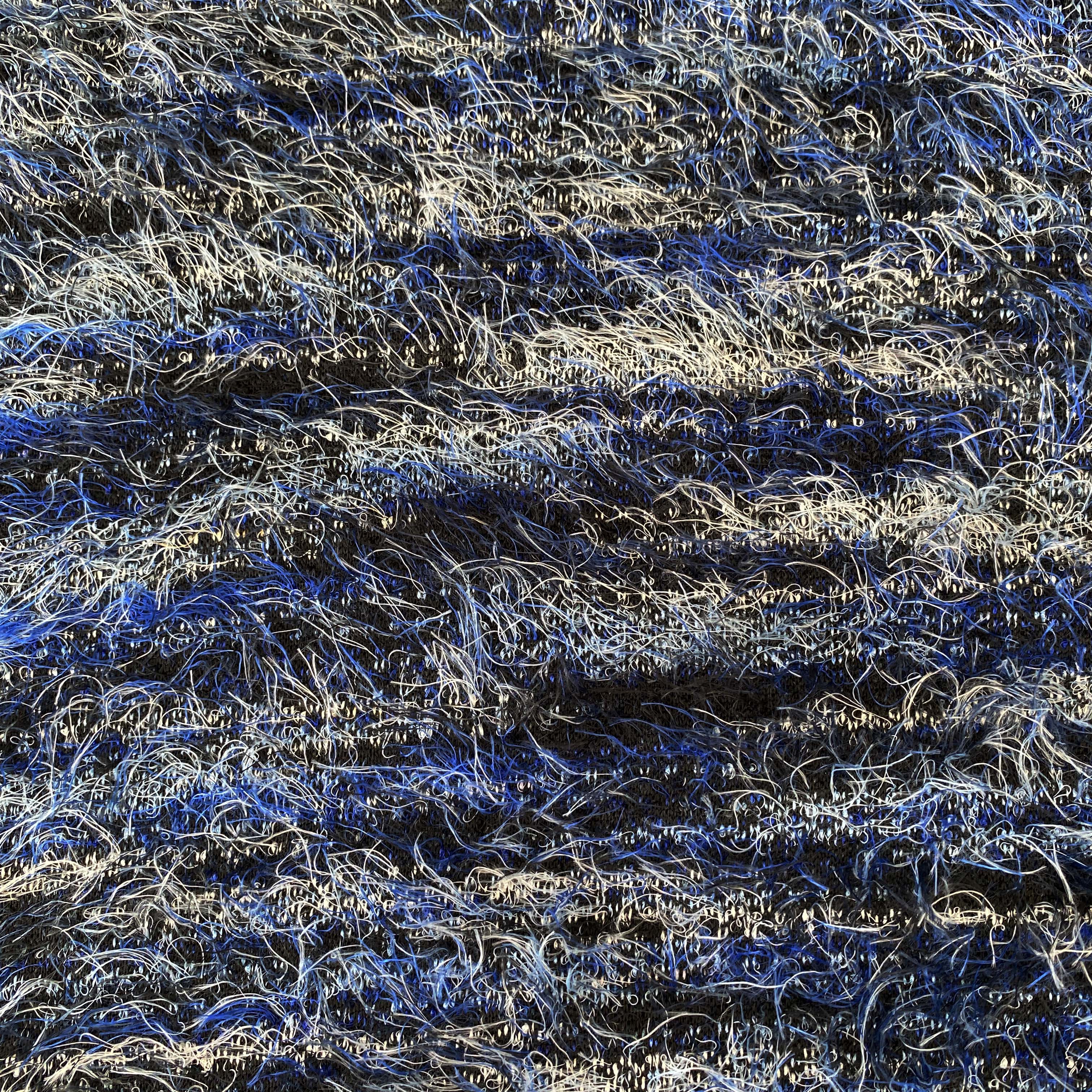 Blue and Black Soft Tassel