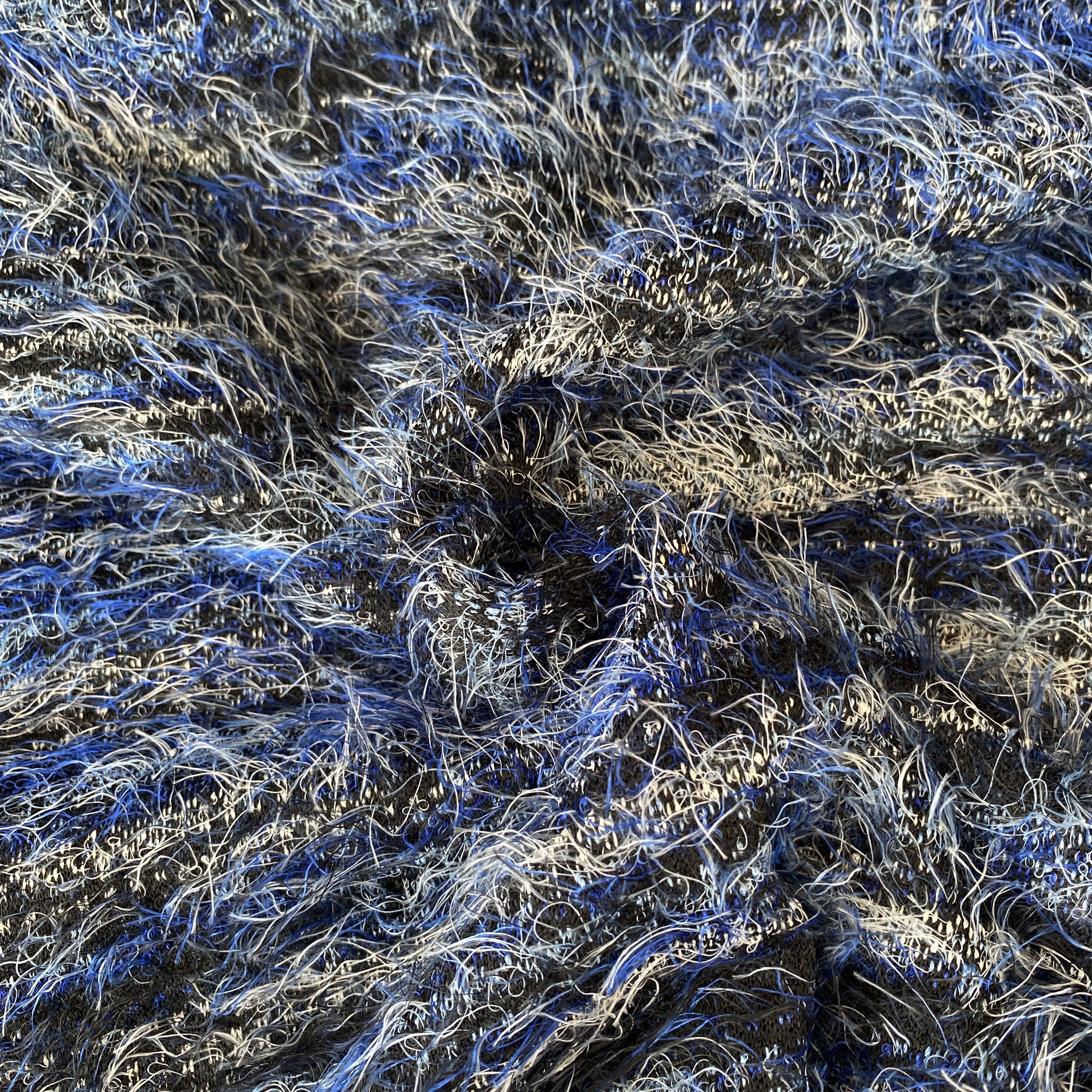 Blue and Black Soft Tassel