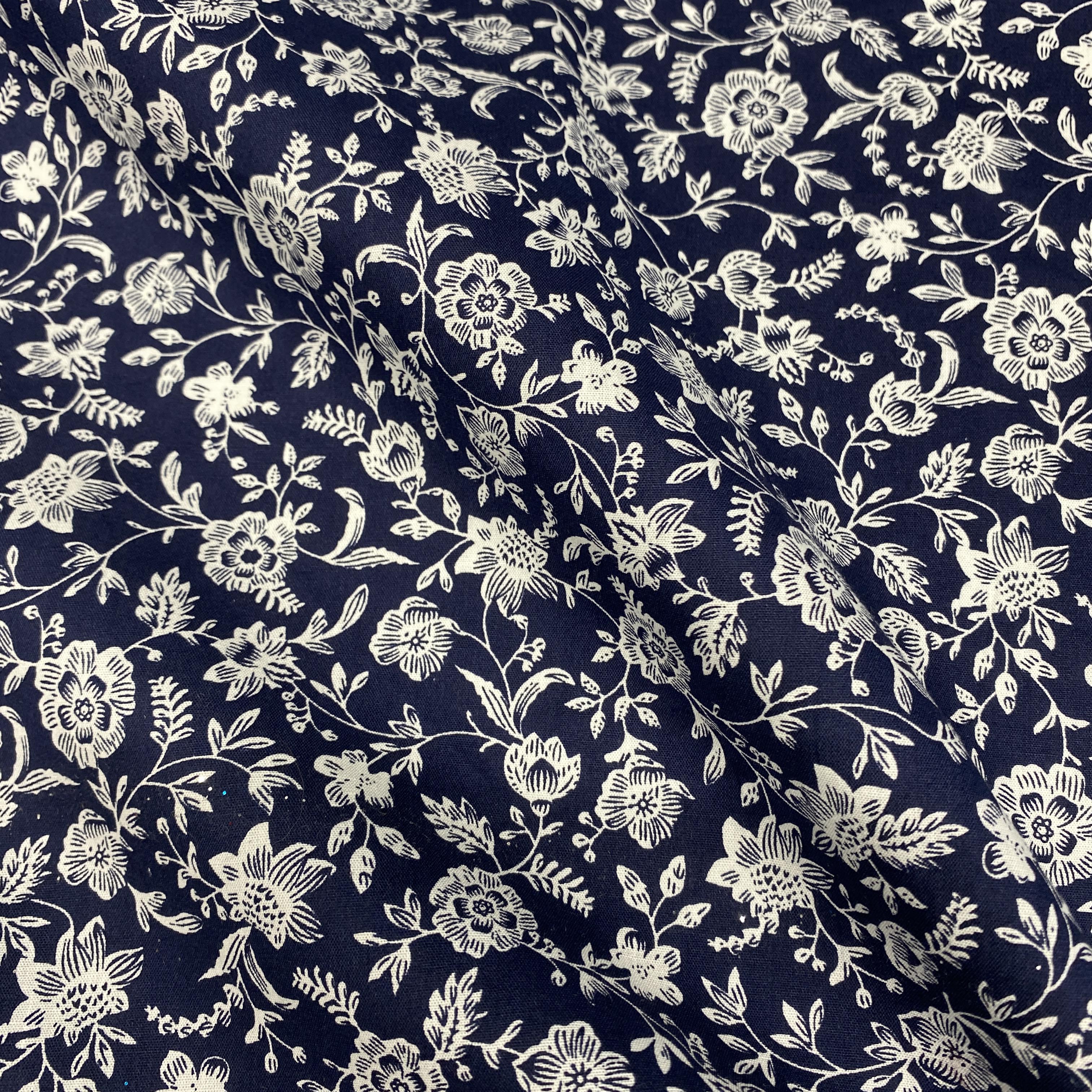 Navy Florals