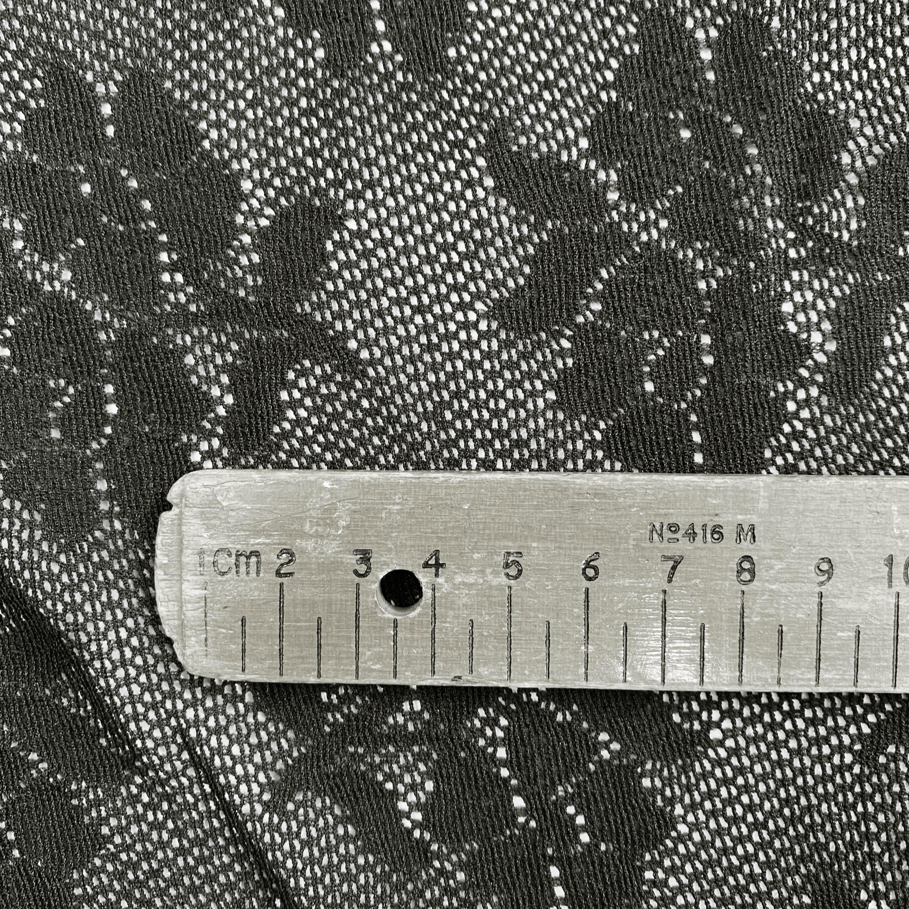 Floral Noir Black Stretch Lace