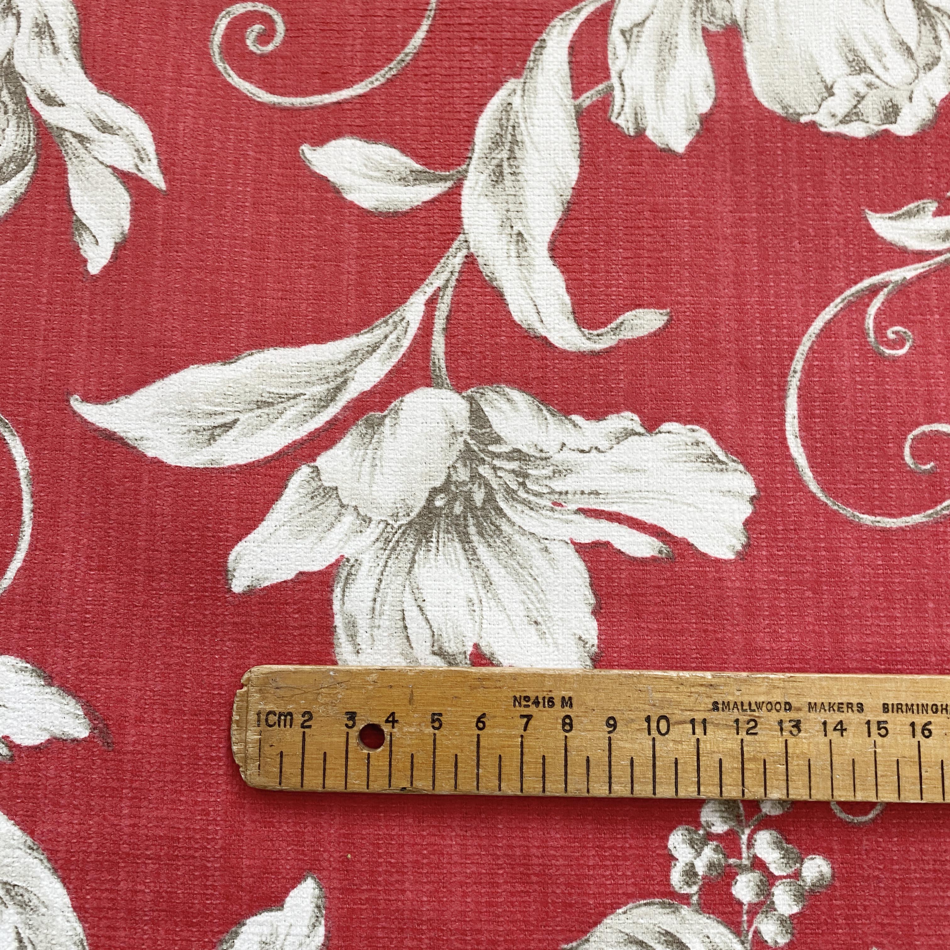 Crimson Florals - 139cm x 300cm