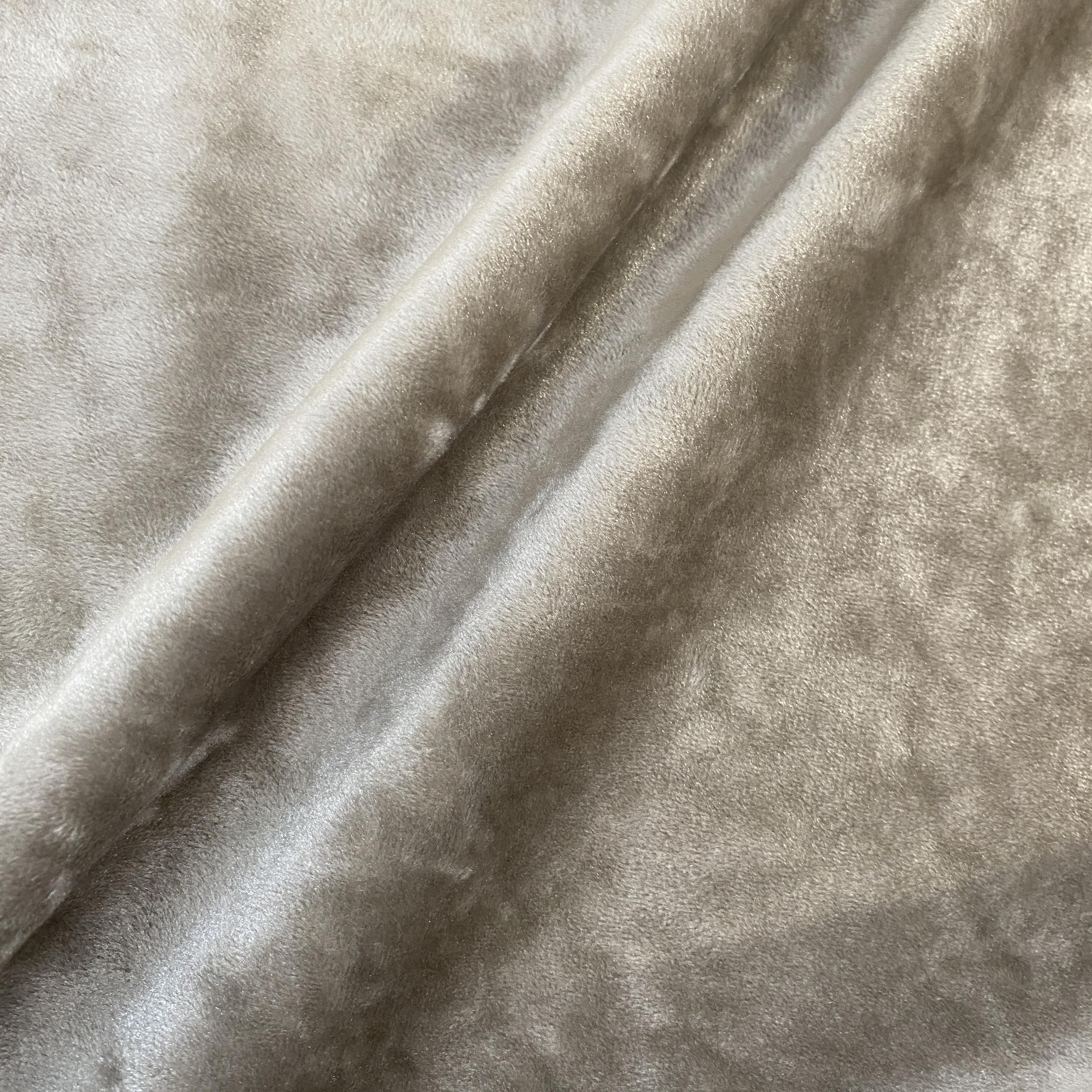 Mushroom Velvet - 139cm x 270cm