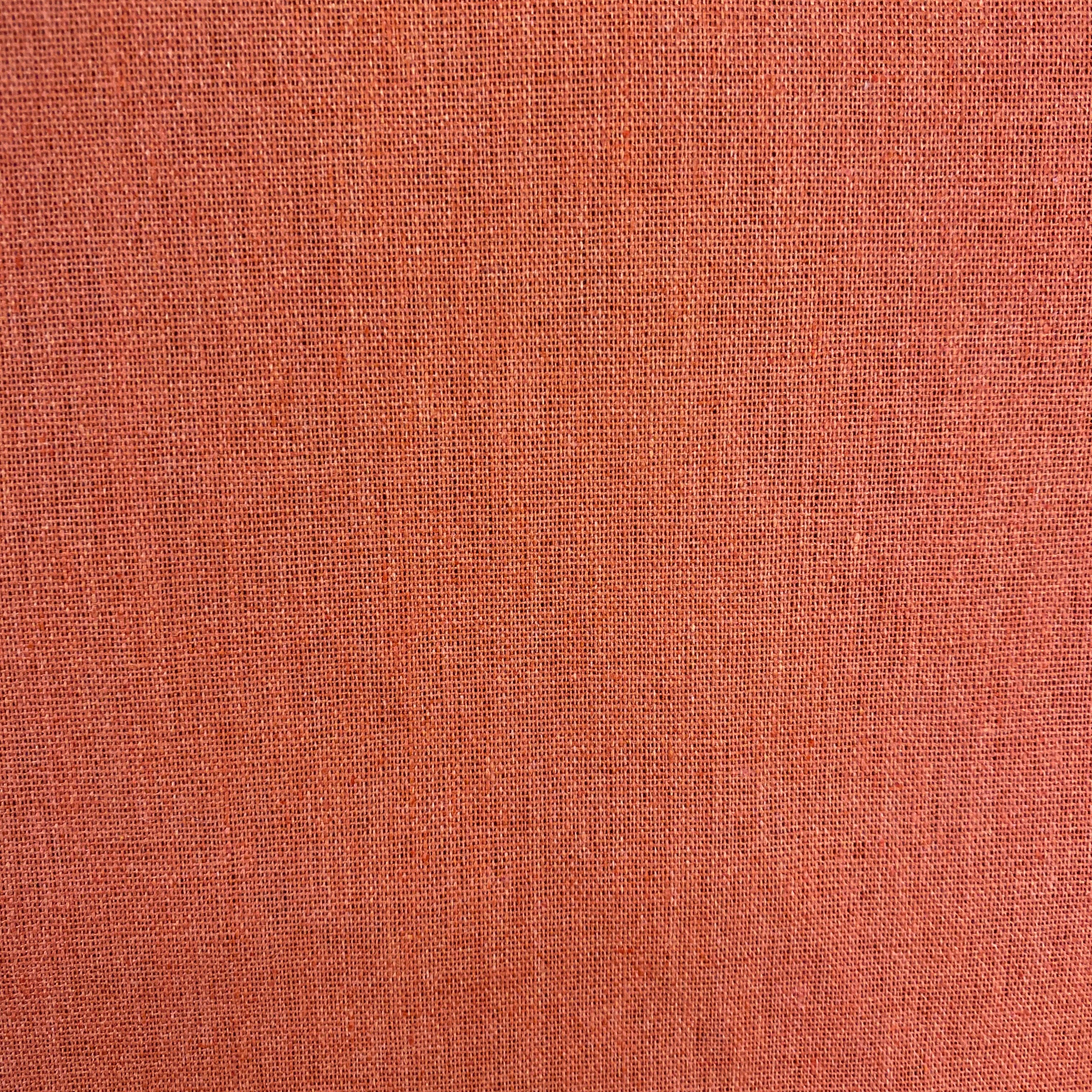 Rust - Linen Viscose