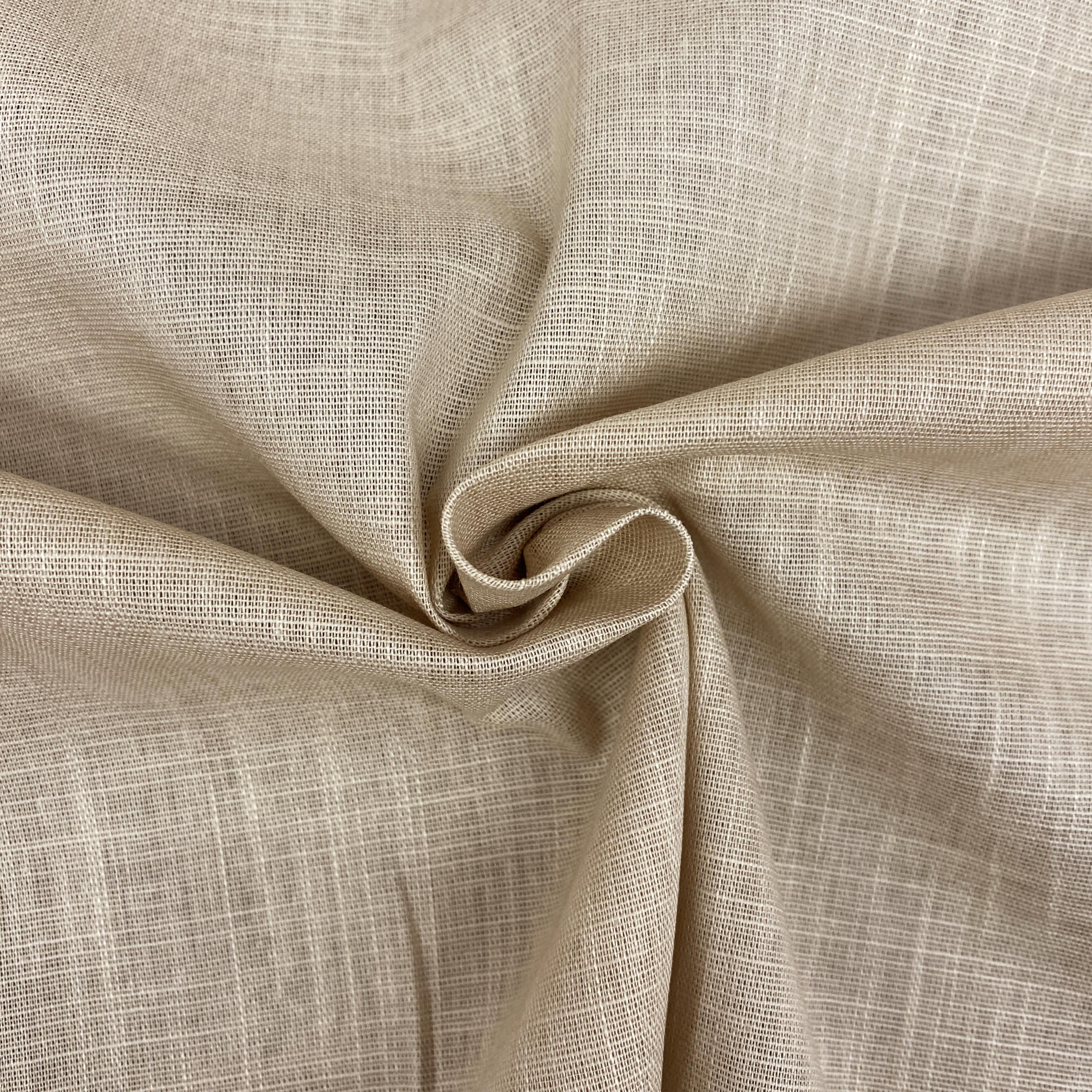 Beige- Spandex Linen
