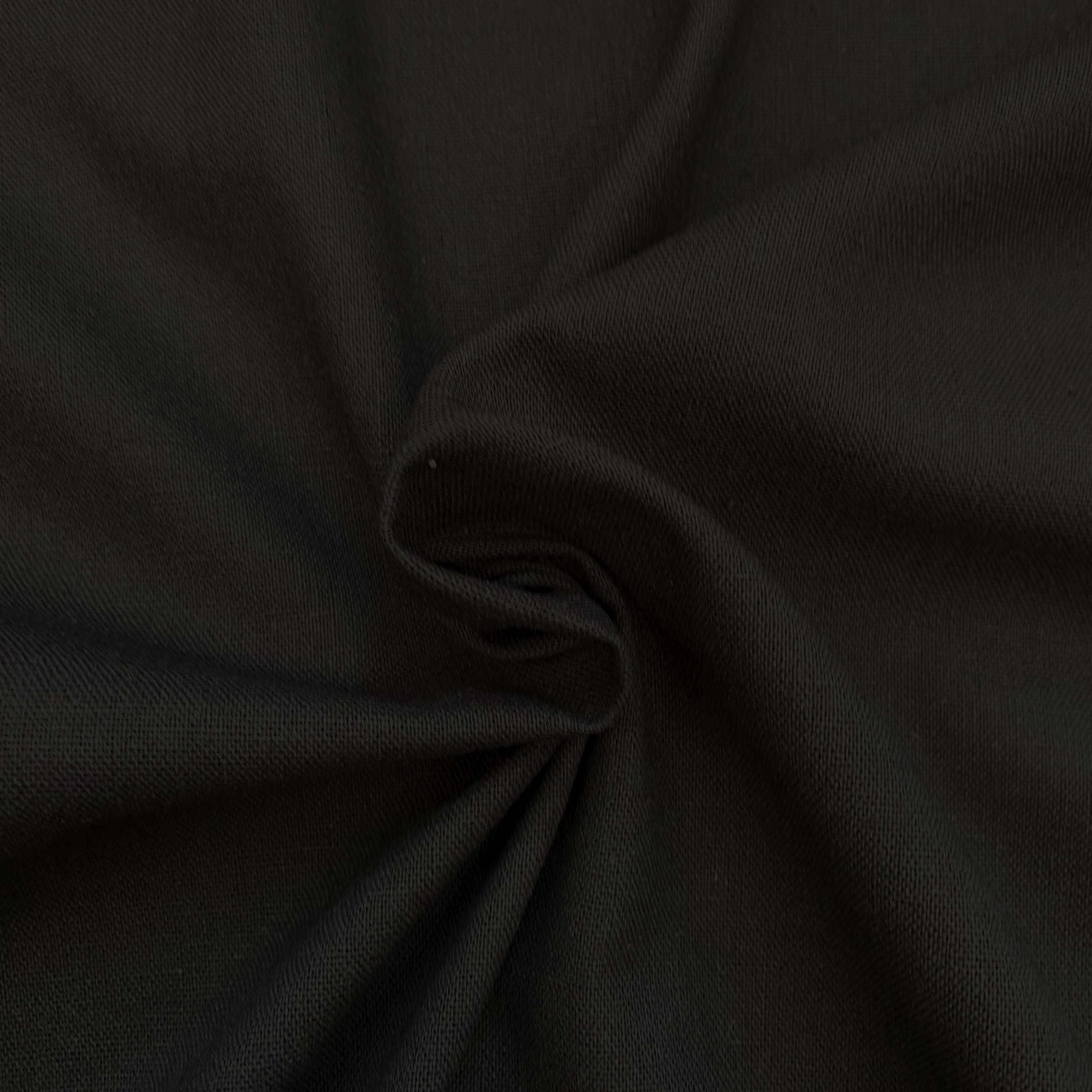 Black- Linen Viscose