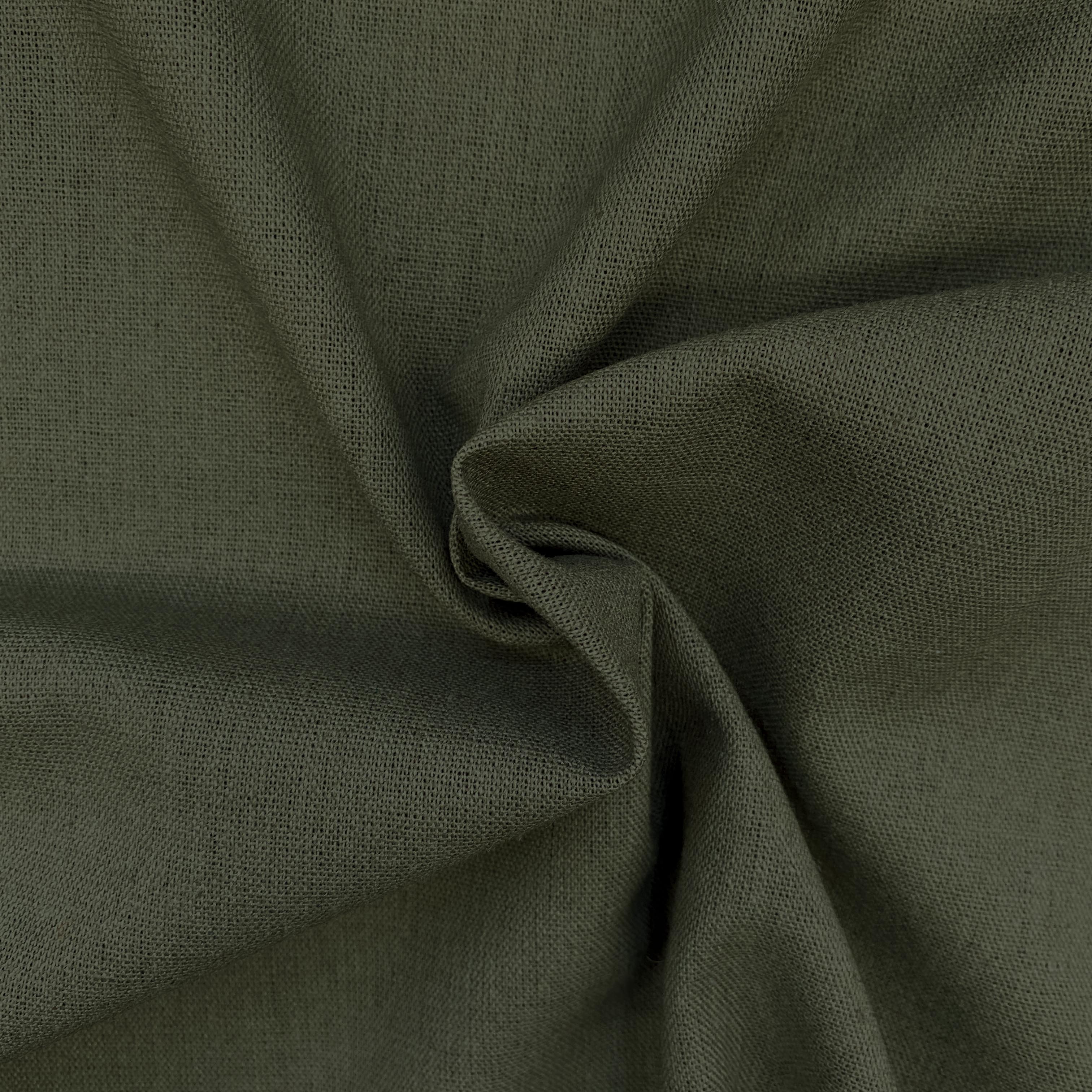 Olive- Linen Viscose