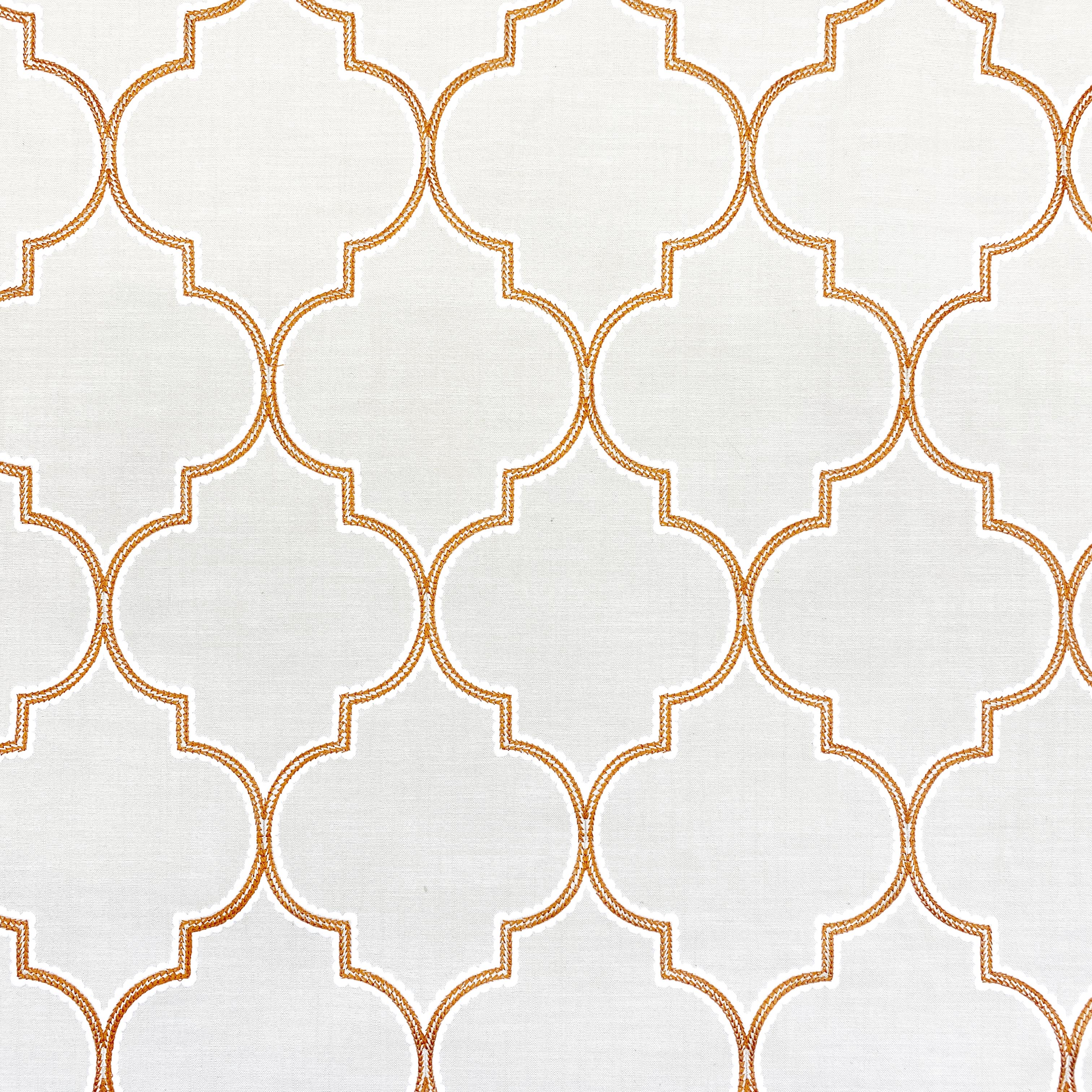 Golden Embroidered Trellis - 140cm x 105cm