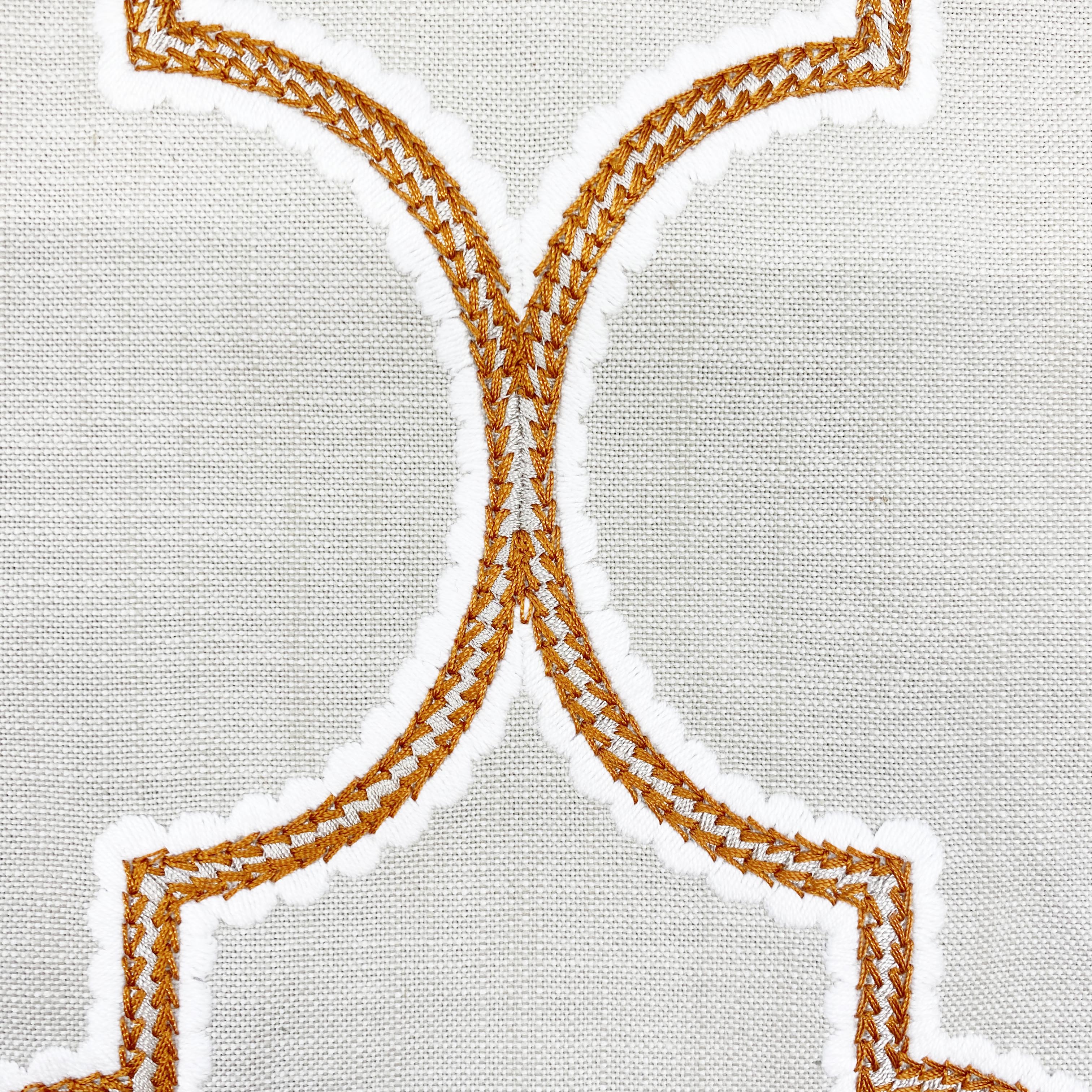 Golden Embroidered Trellis - 140cm x 105cm