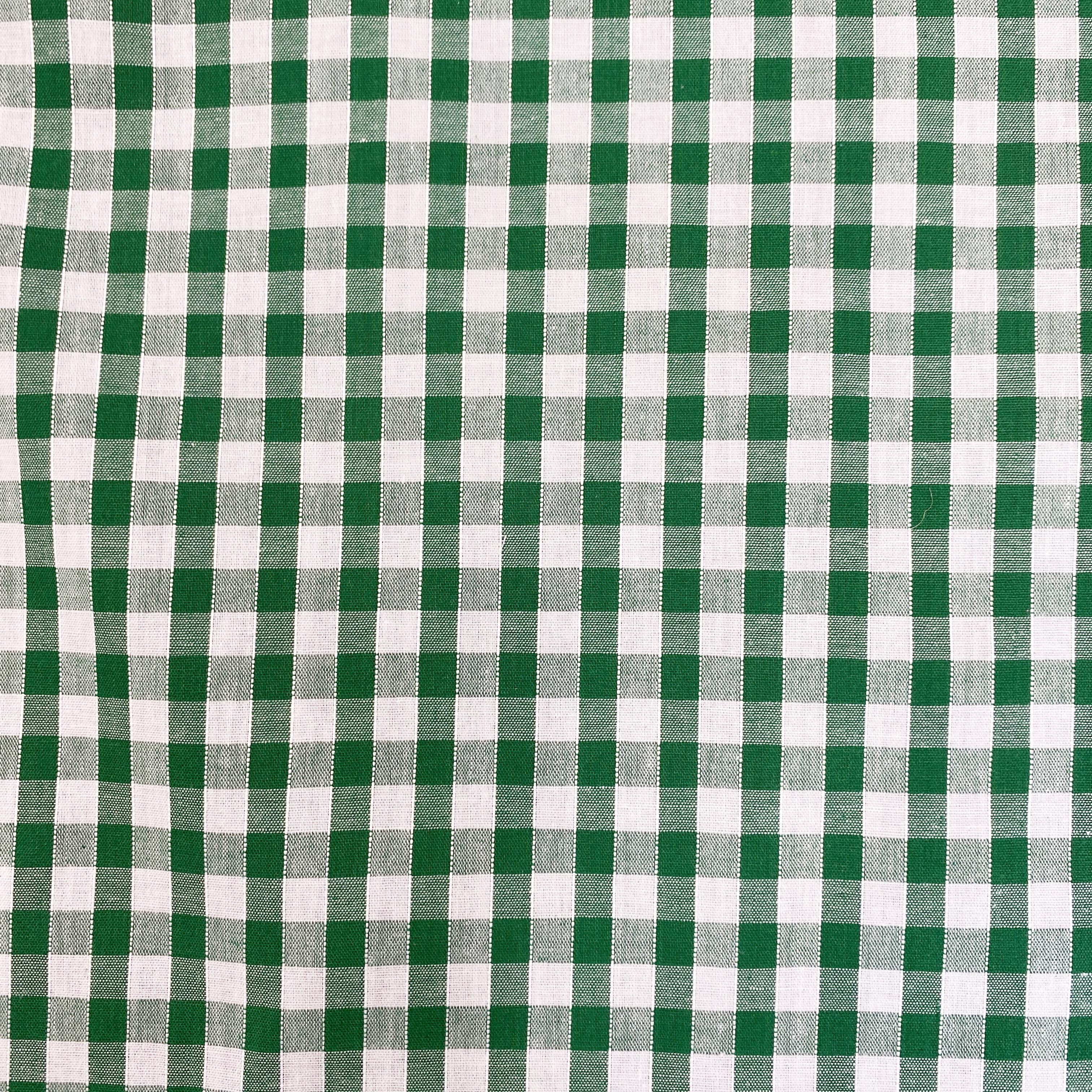 Gingham 1/4" Green