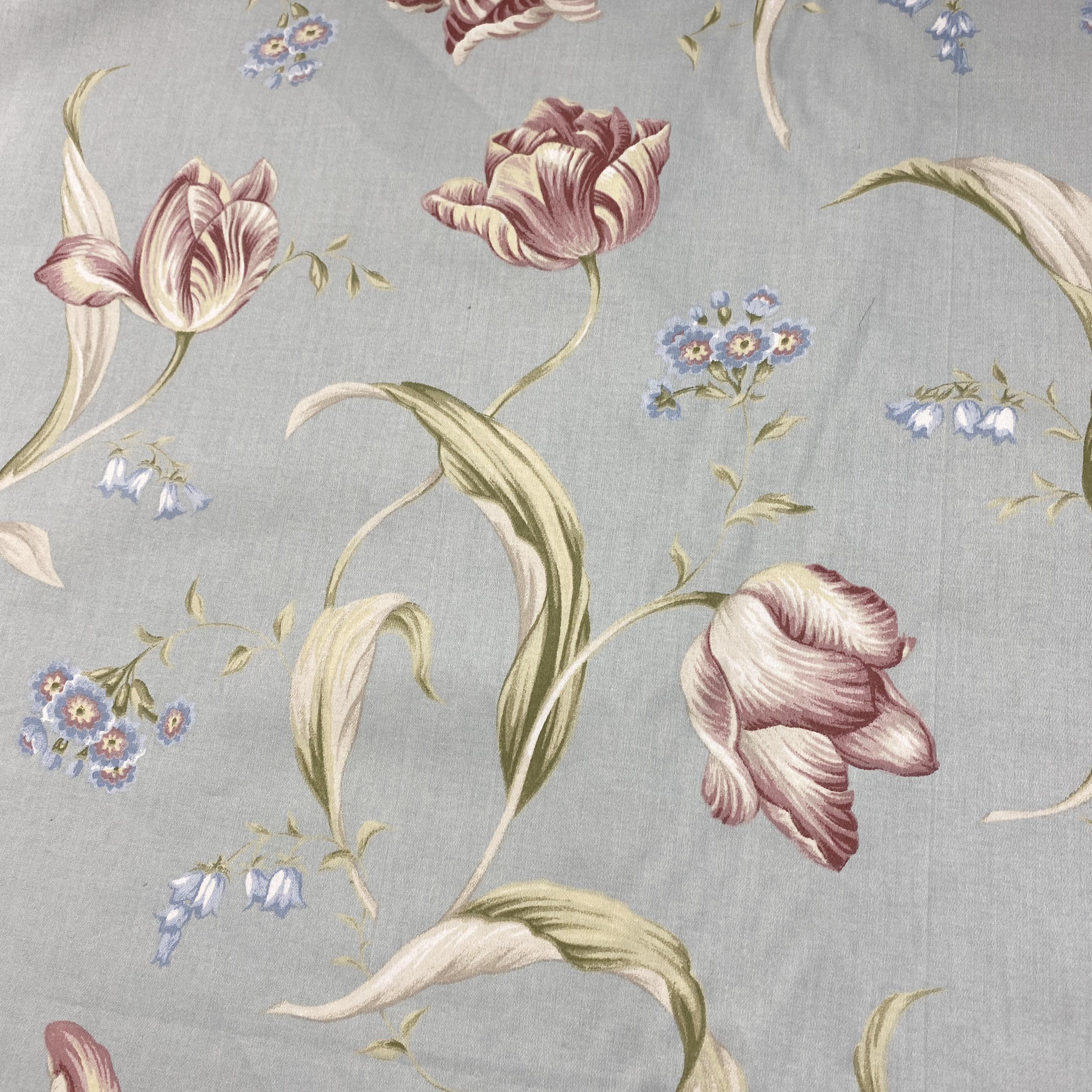 Duck Egg Florals - 140cm x 290cm