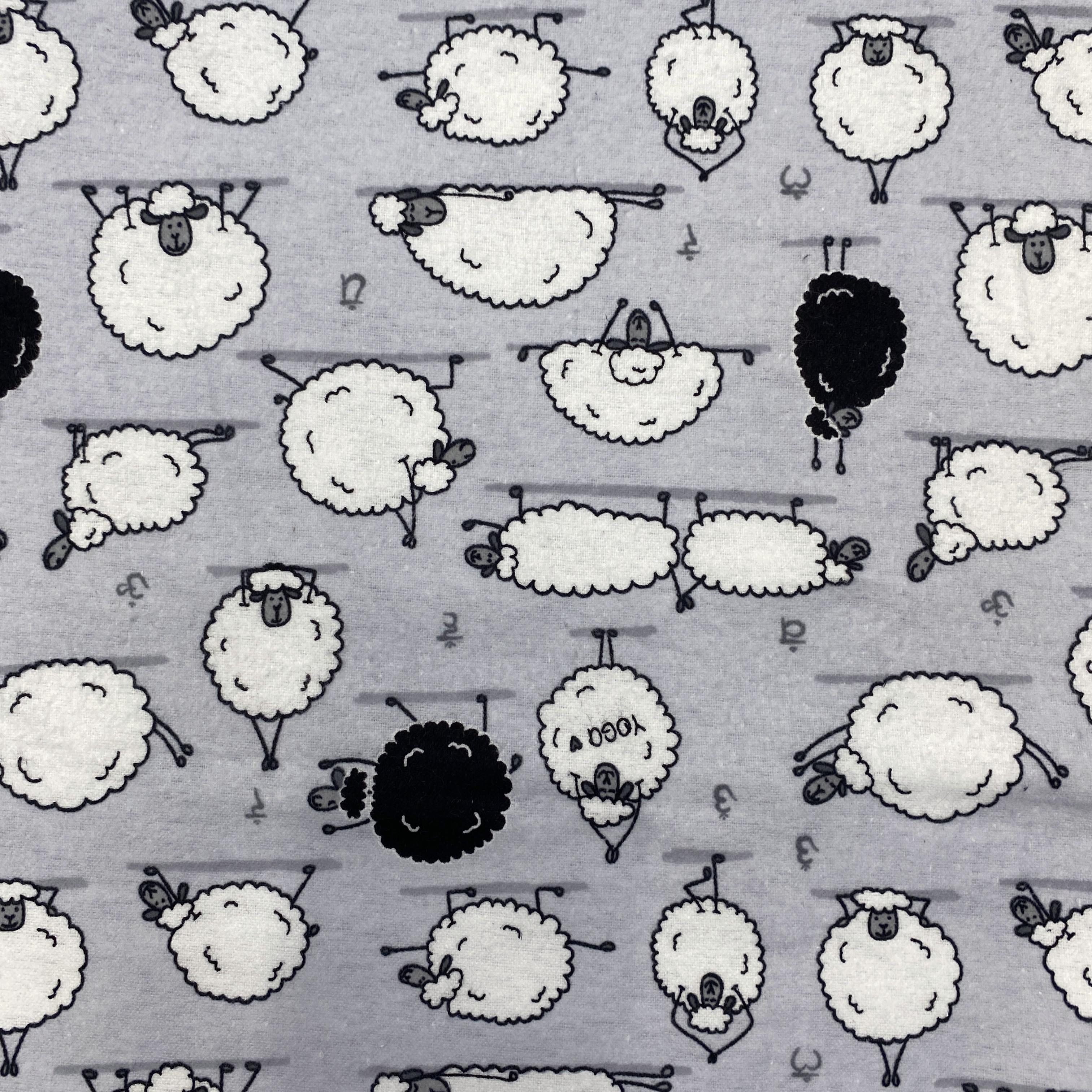 Yoga Sheep - Baby Blue Grey