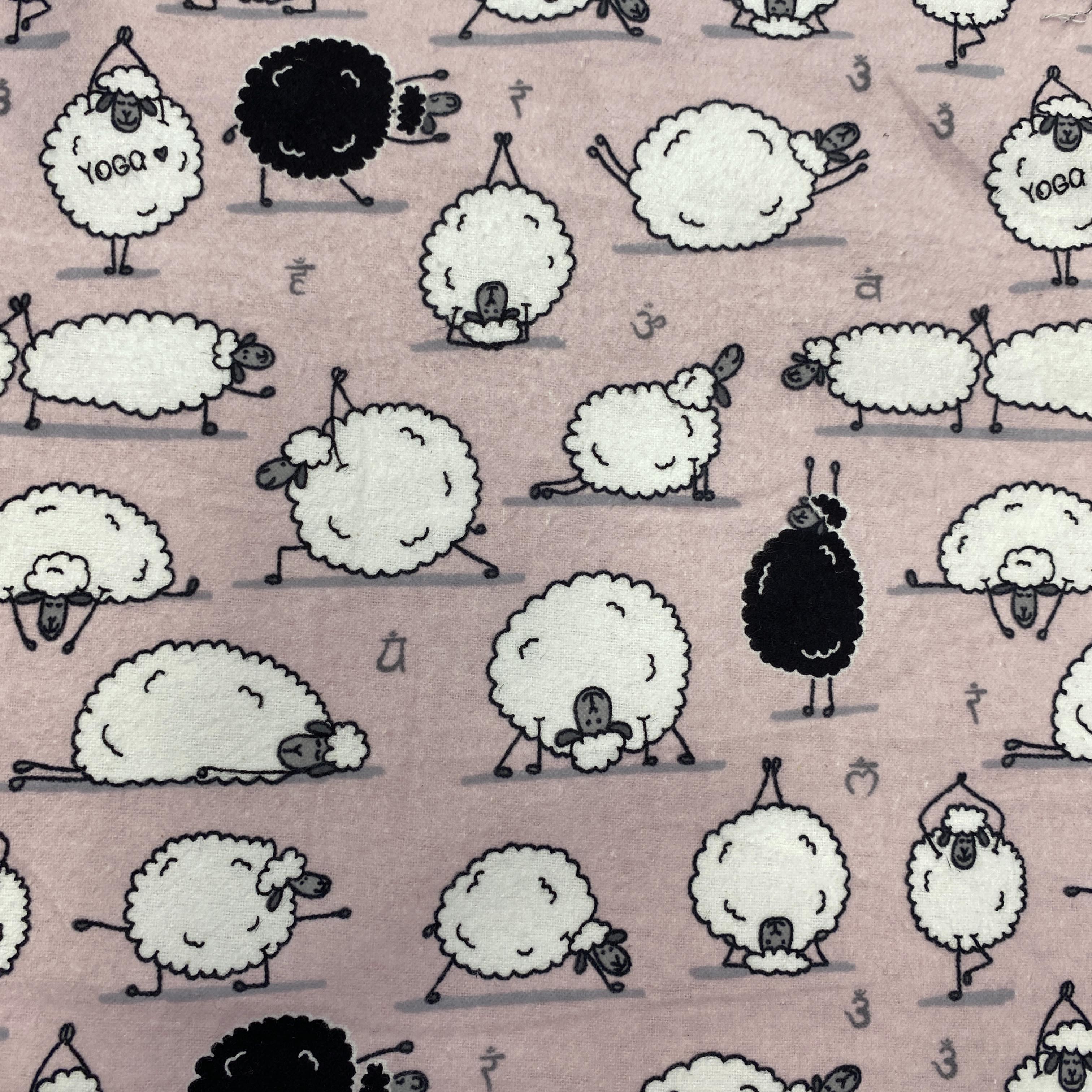 Yoga Sheep - Baby Pink