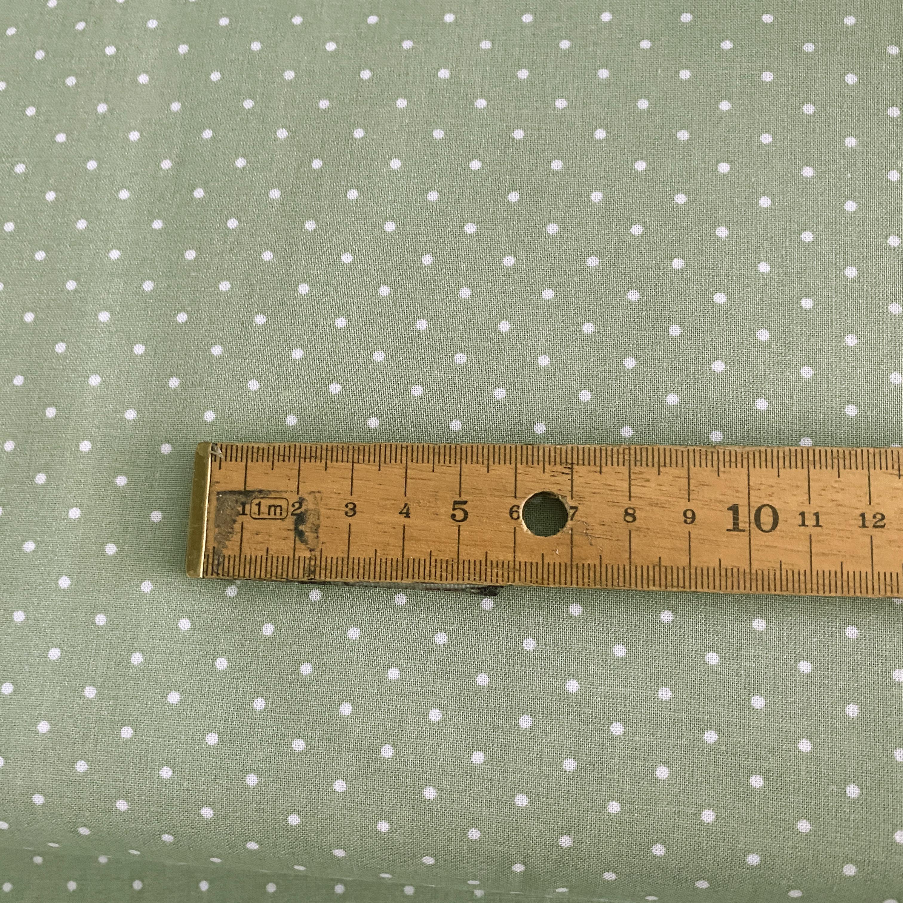 Polka Dot Sage Green