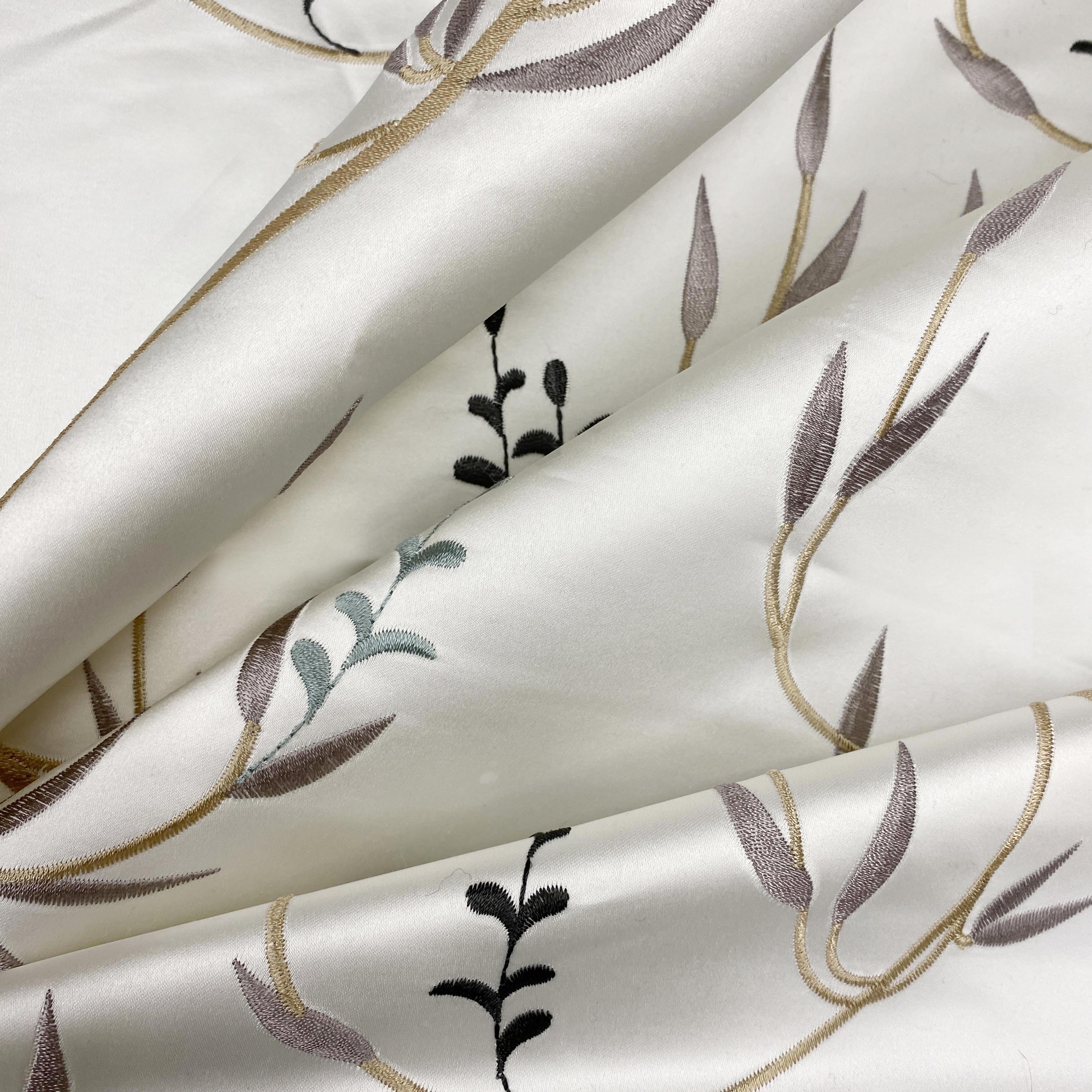 Buttermilk Satin Florals