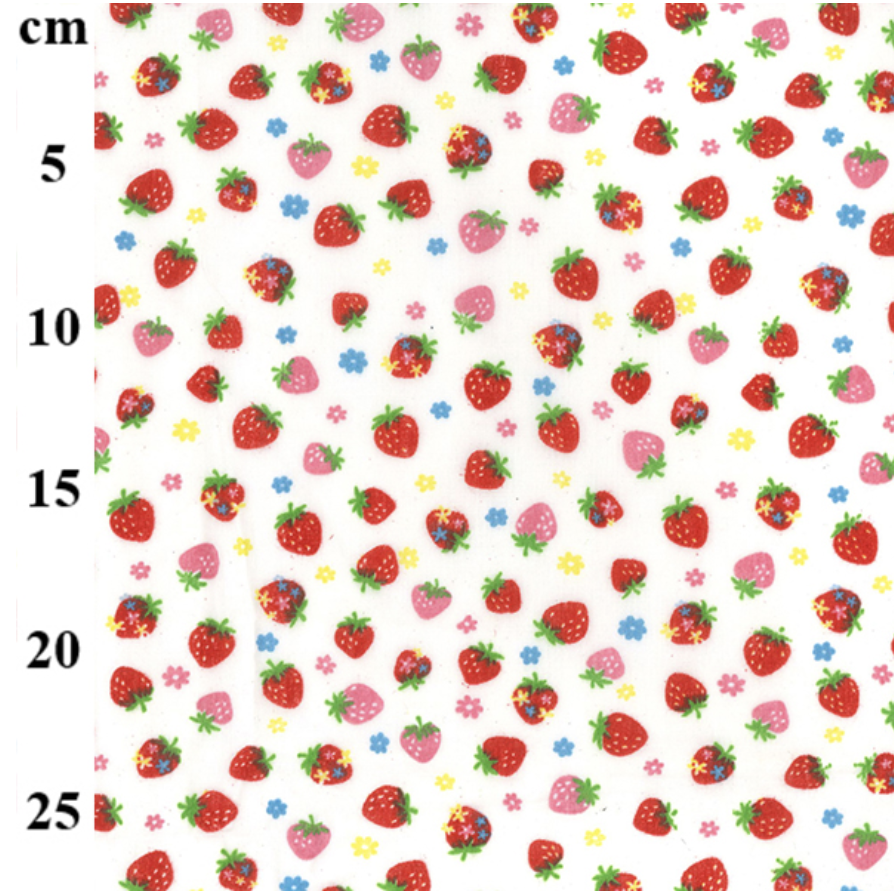 Strawberries on White