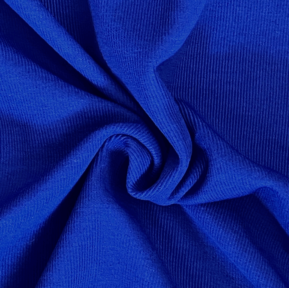 Royal Blue Tubular Ribbed Jersey