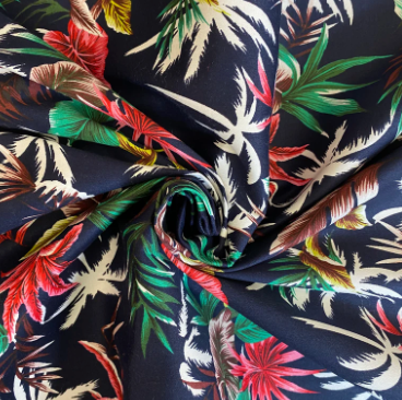 Leafy - Multi on Dark Navy