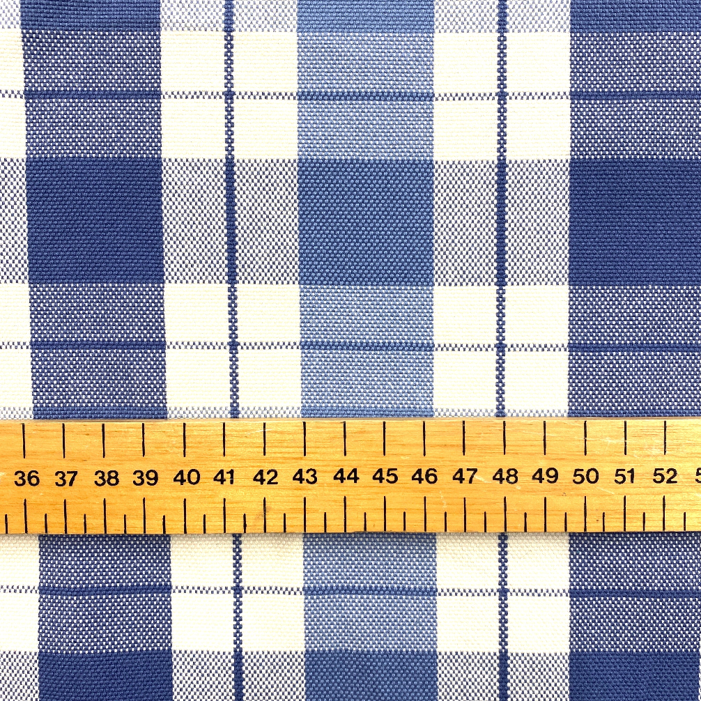 Large Check Denim - 139cm x 130cm