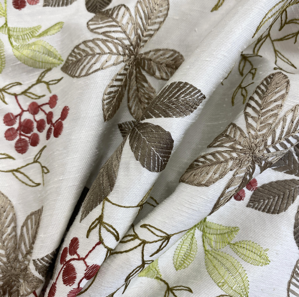 Embroidered Woodland Meadow - 139cm x 320cm