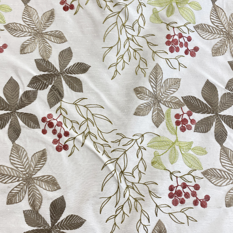 Embroidered Woodland Meadow - 139cm x 320cm