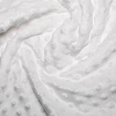 Ultra Soft Dimple Fleece - White