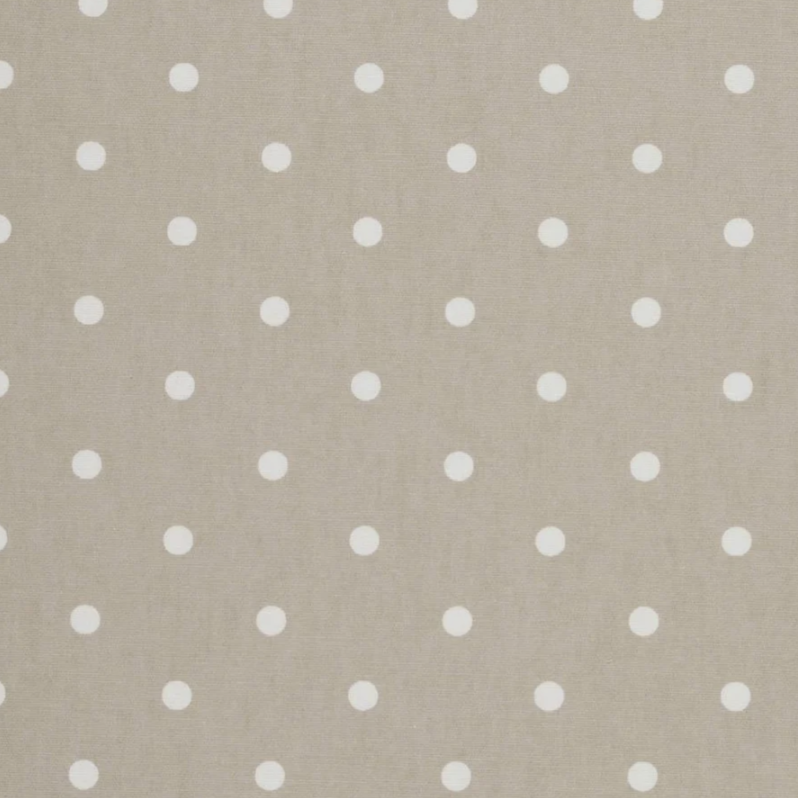 Polka Dots Taupe Oilcloth
