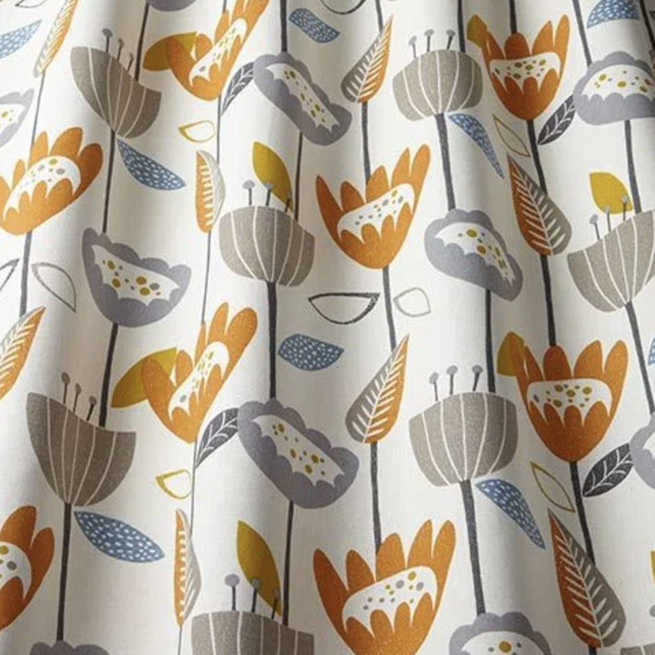 Flower Power - Tangerine - 139cm x 210cm