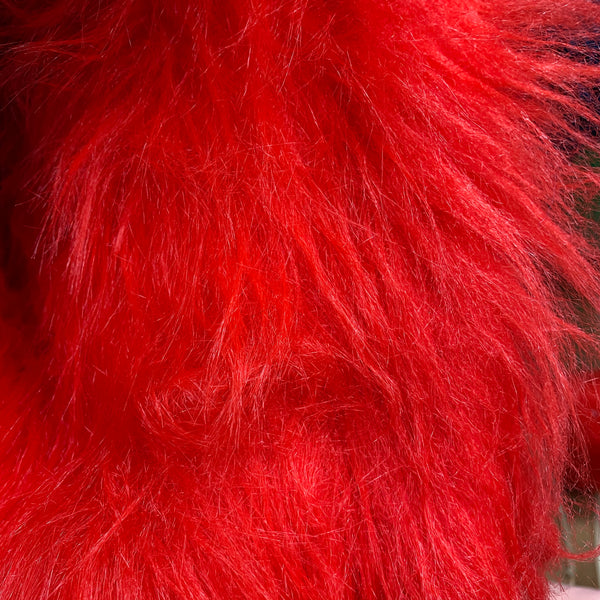 Red Faux Fur Fabric