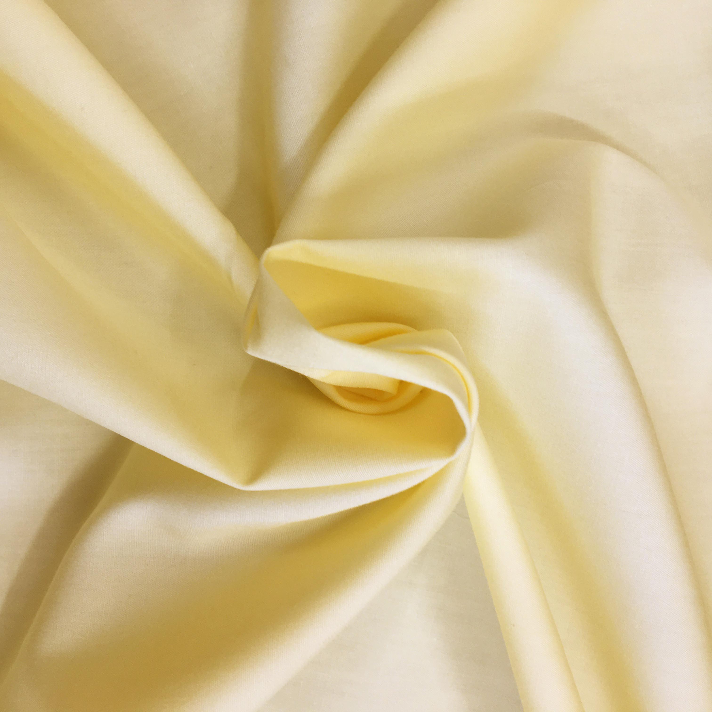 Cotton Poplin Mimosa Yellow