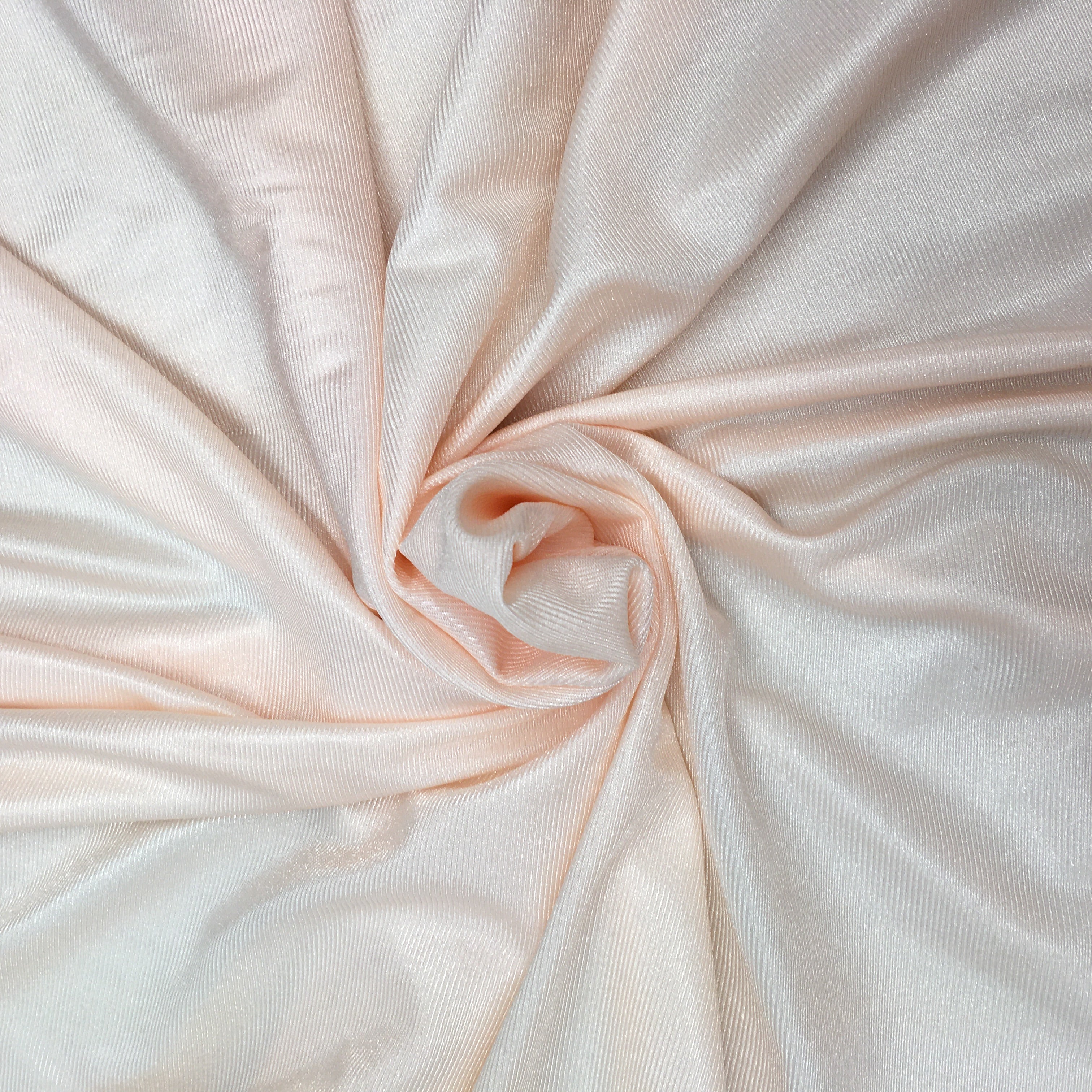 High Sheen Soft Peach Stretch Jersey