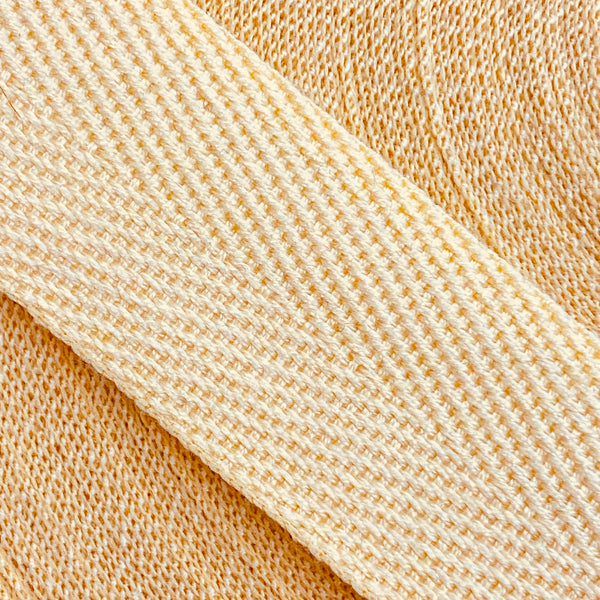 Herringbone Webbing Tape - Cotton Corn Yellow