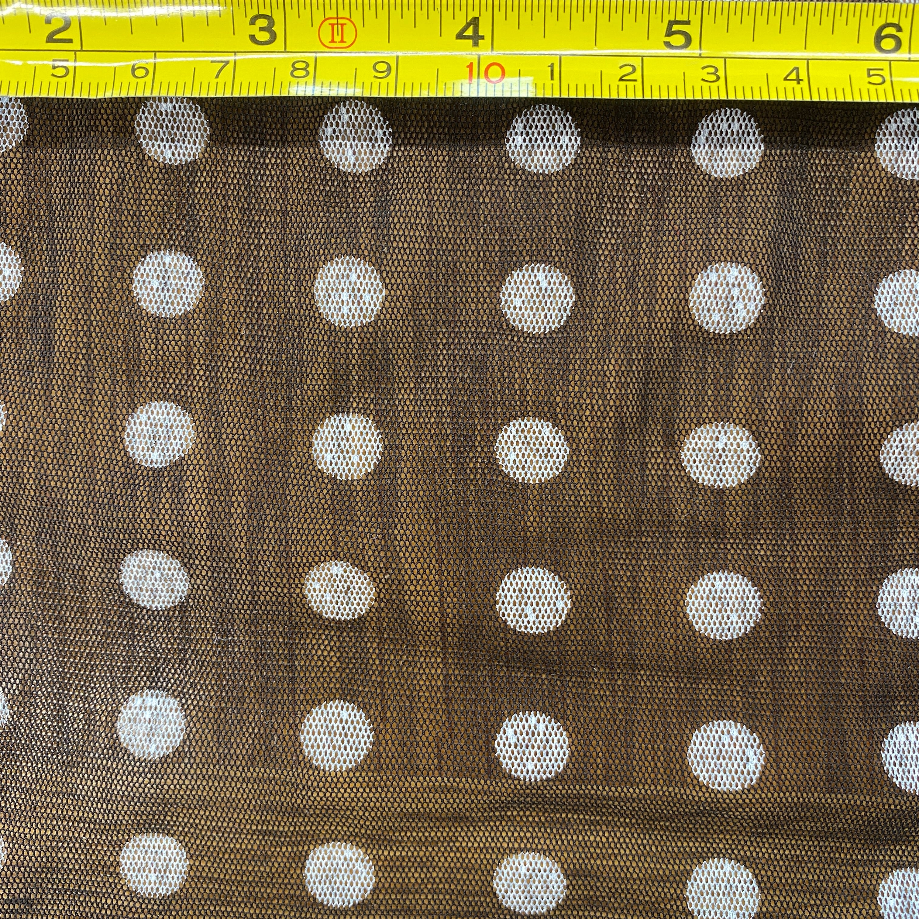 Stretch Mesh Spotty Black