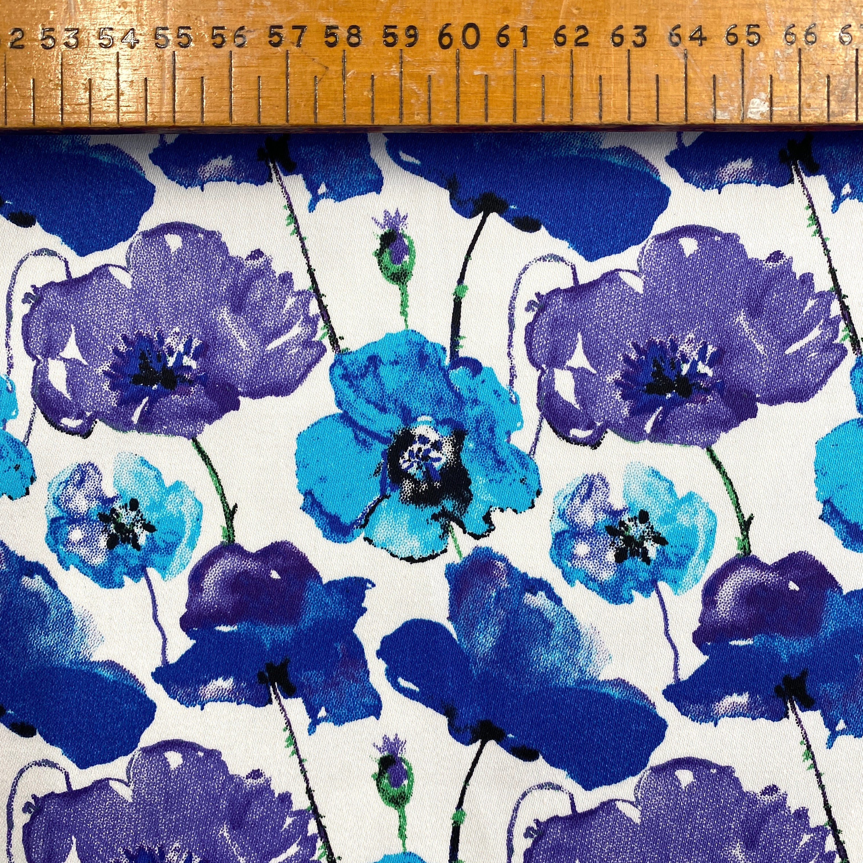 Stretch Cotton - Jardine Blue