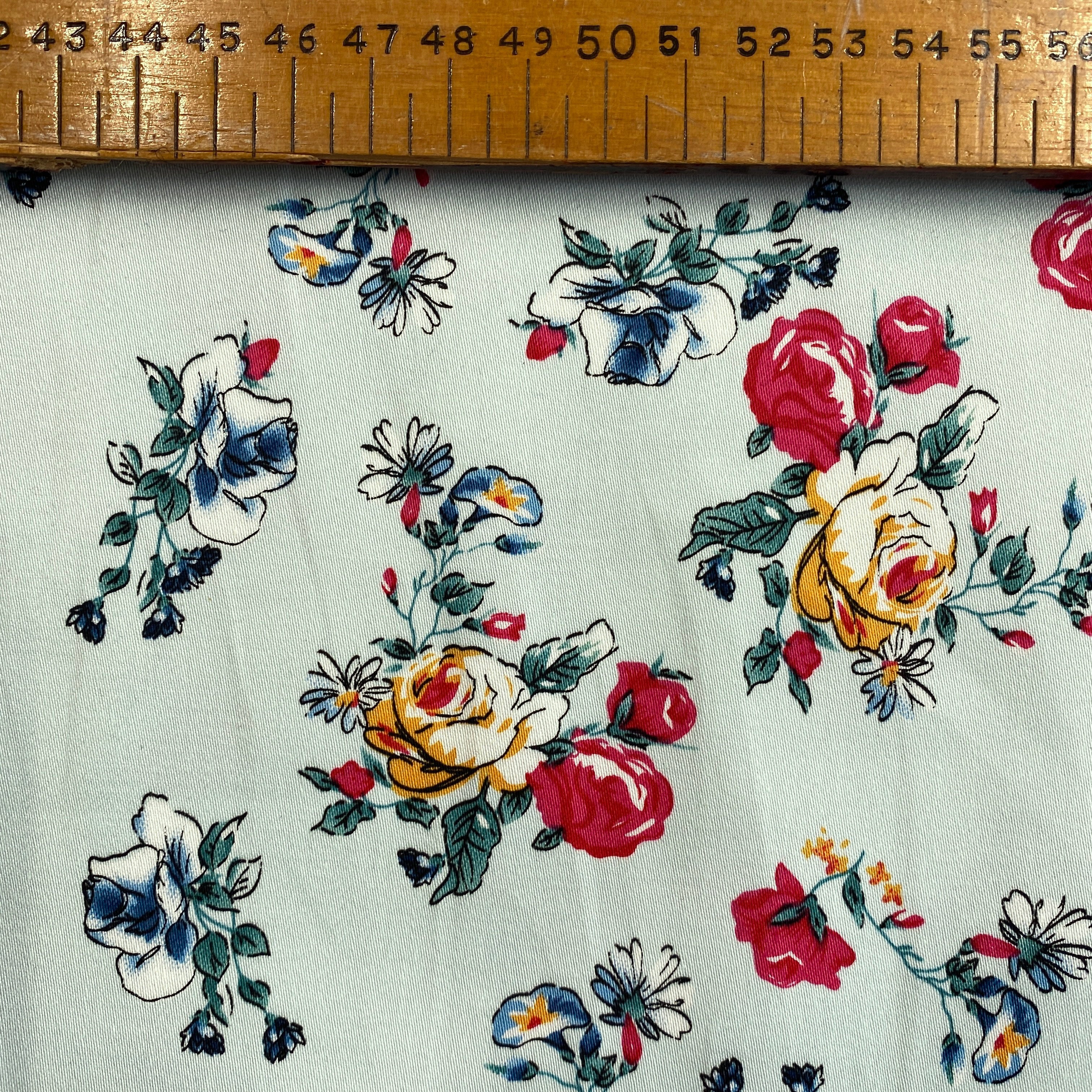 Stretch Cotton - Jardin Old Rose