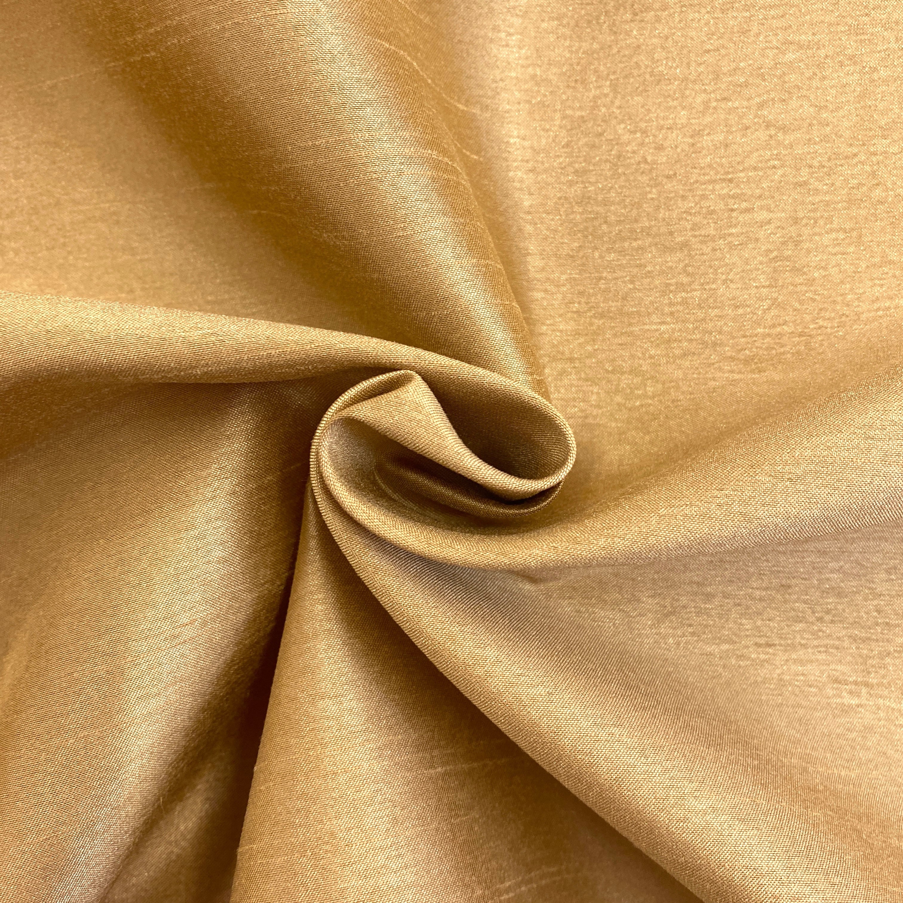 Shantung Satin - Antique Gold