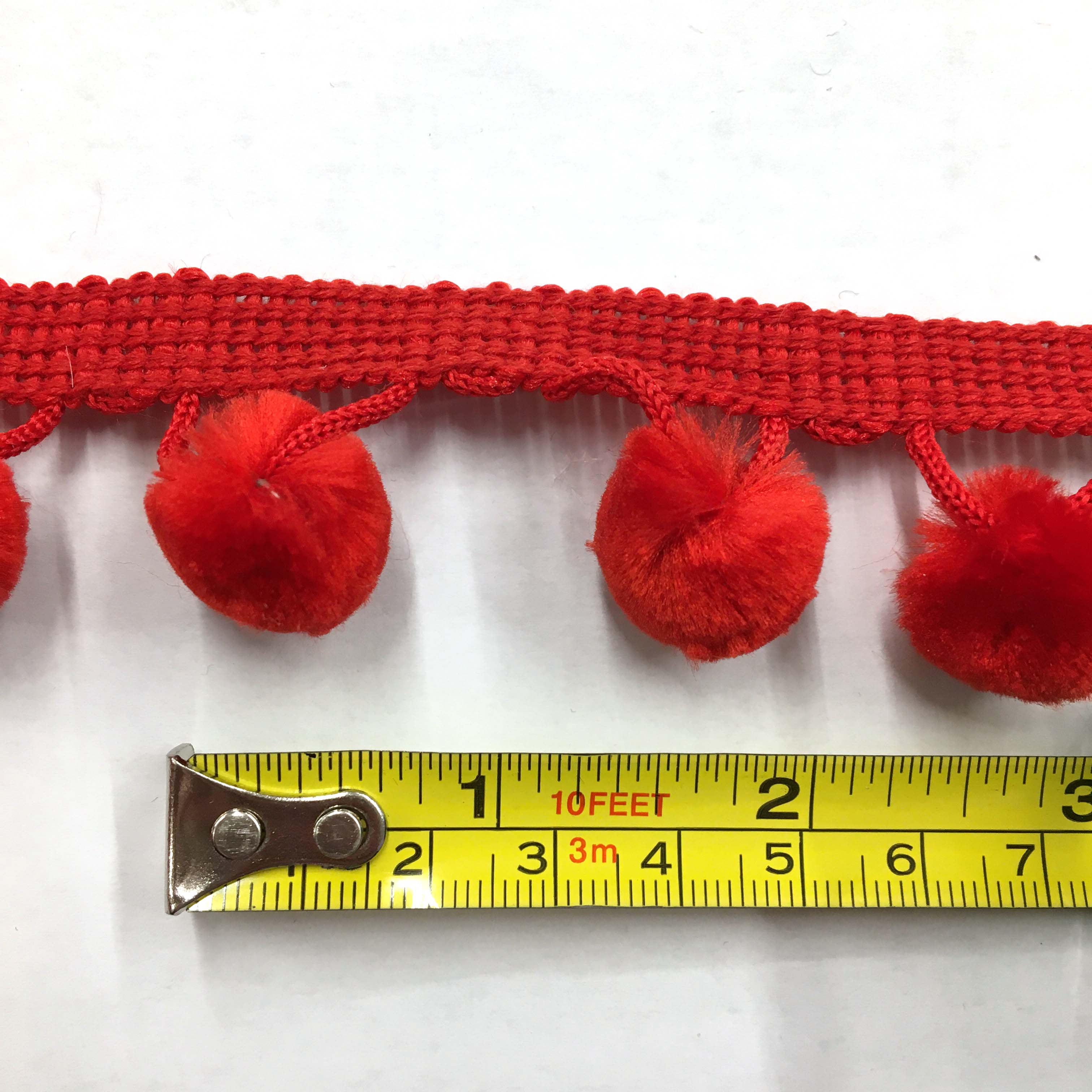 Red Pom Pom Trimming