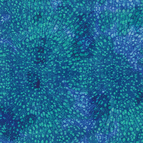 John Louden - Batik - Blue Green Droplets