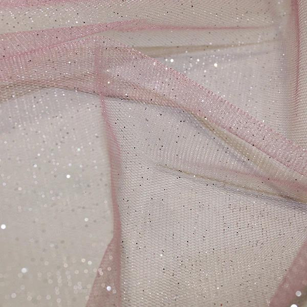 Poly Tulle Glitter Pink