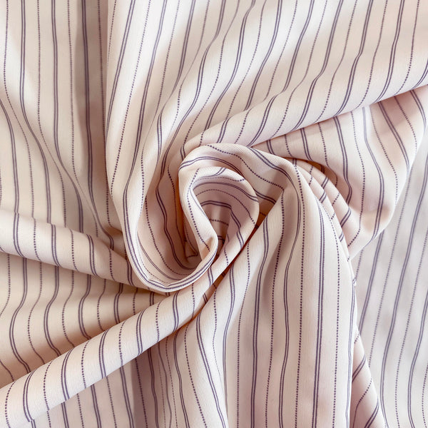 Baby Pink Stripe Matt Lycra