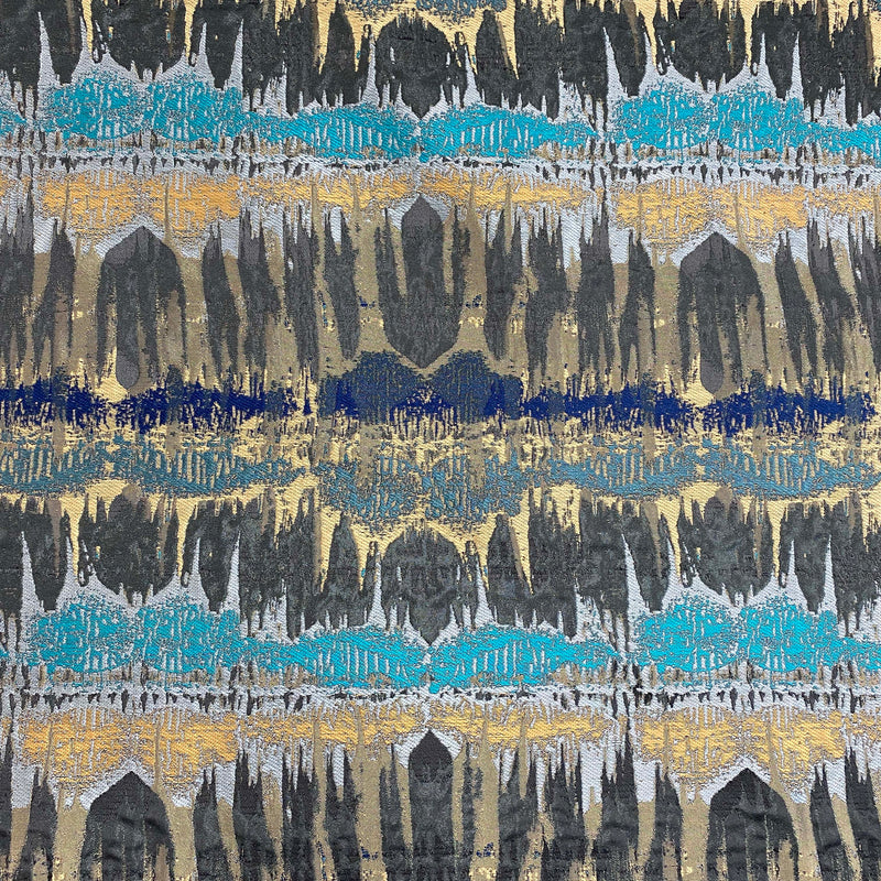 Golden Teal Fantasy - 140cm x 350cm