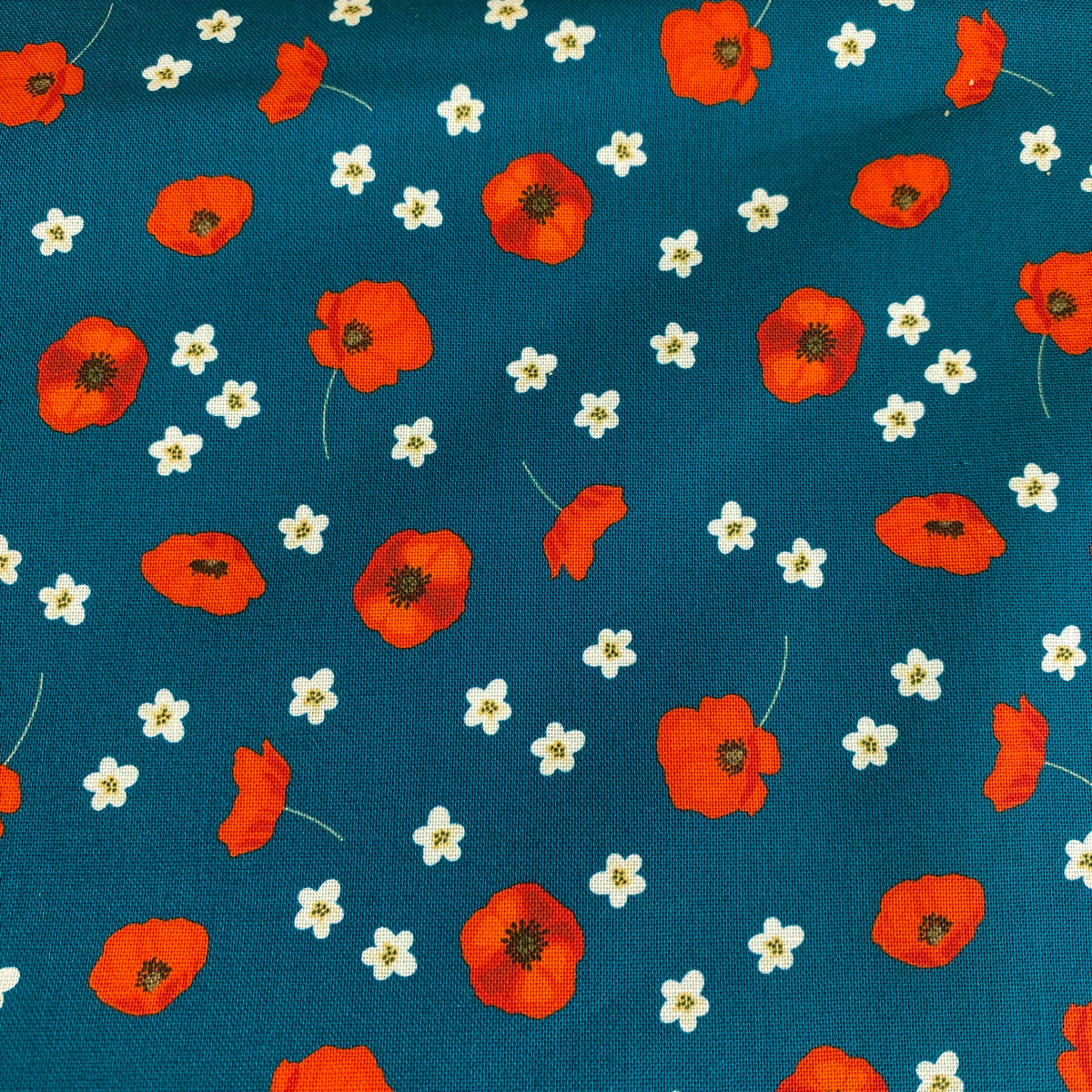 Silent Solace Poppy - Cotton