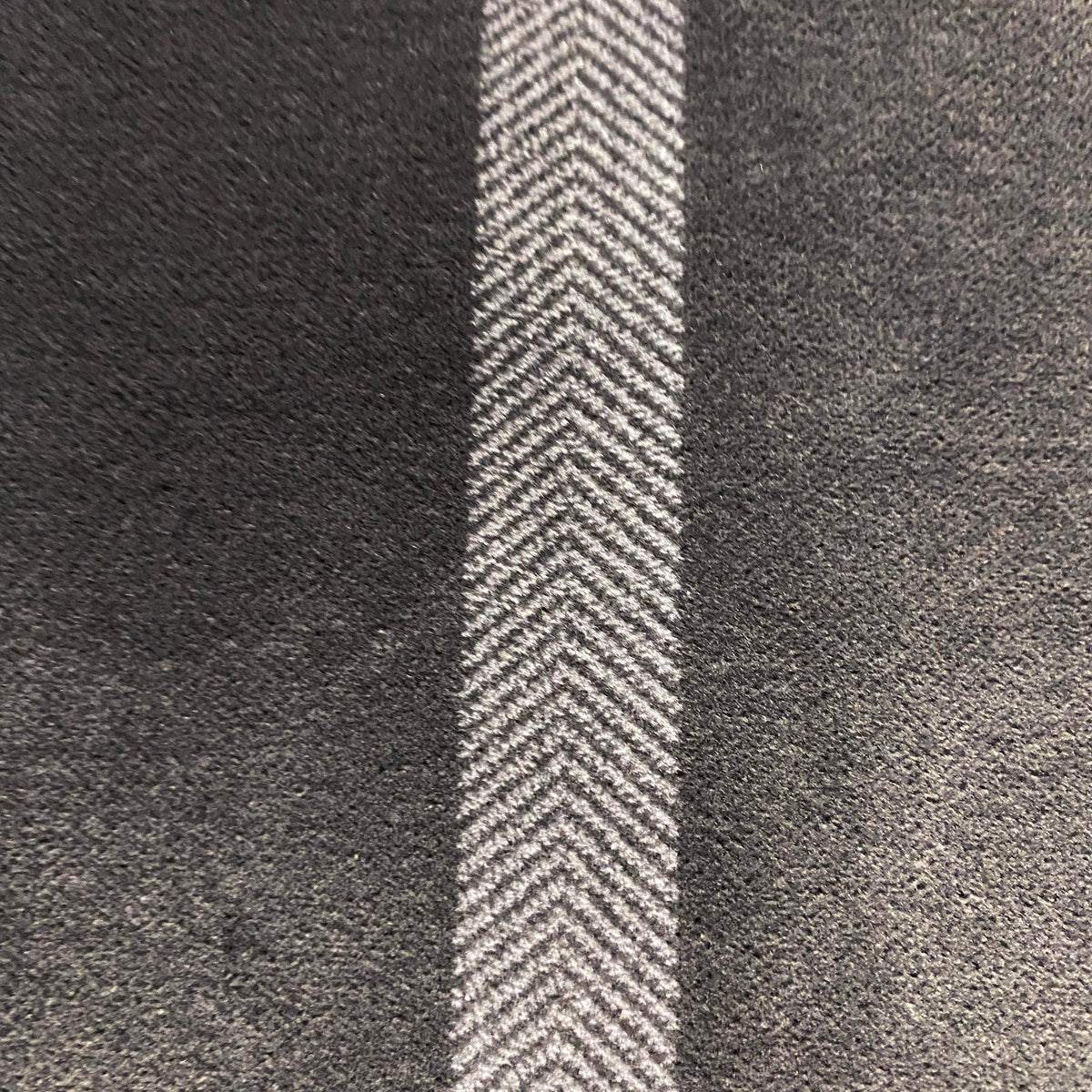 Smokey Grey Herringbone Velour