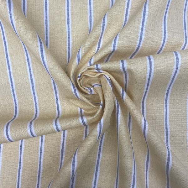 Yellow Pin Stripes 141cm X 182cm