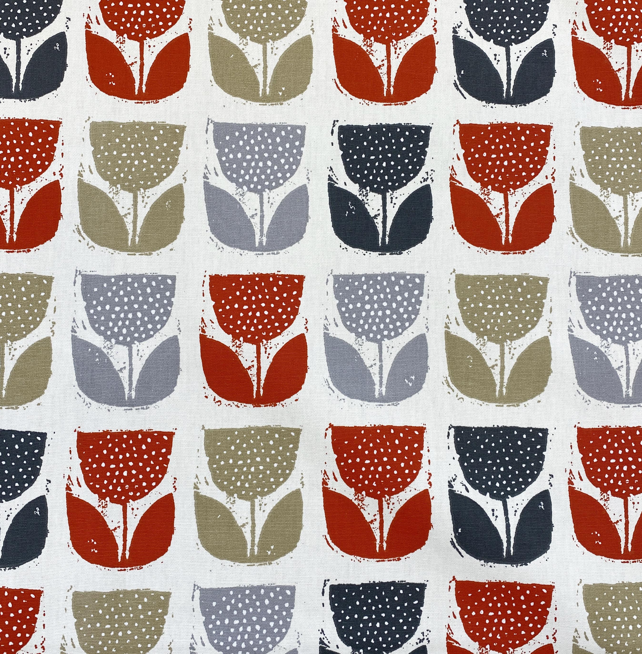 Retro Tulips - 139cm x 140cm